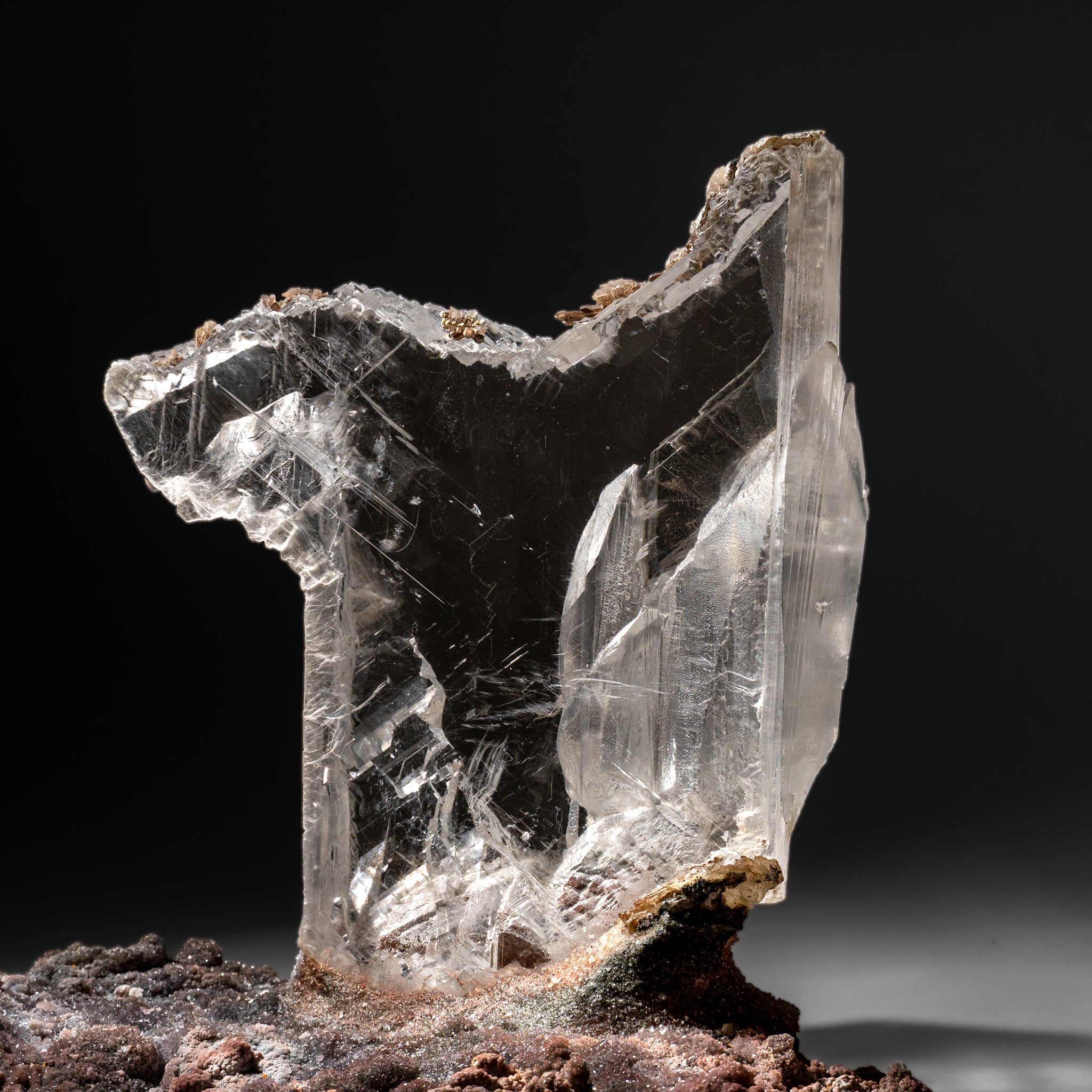 Gypsum Var. Selenite on Matrix from Rio Grande do Sul, Brazil (16 lbs)