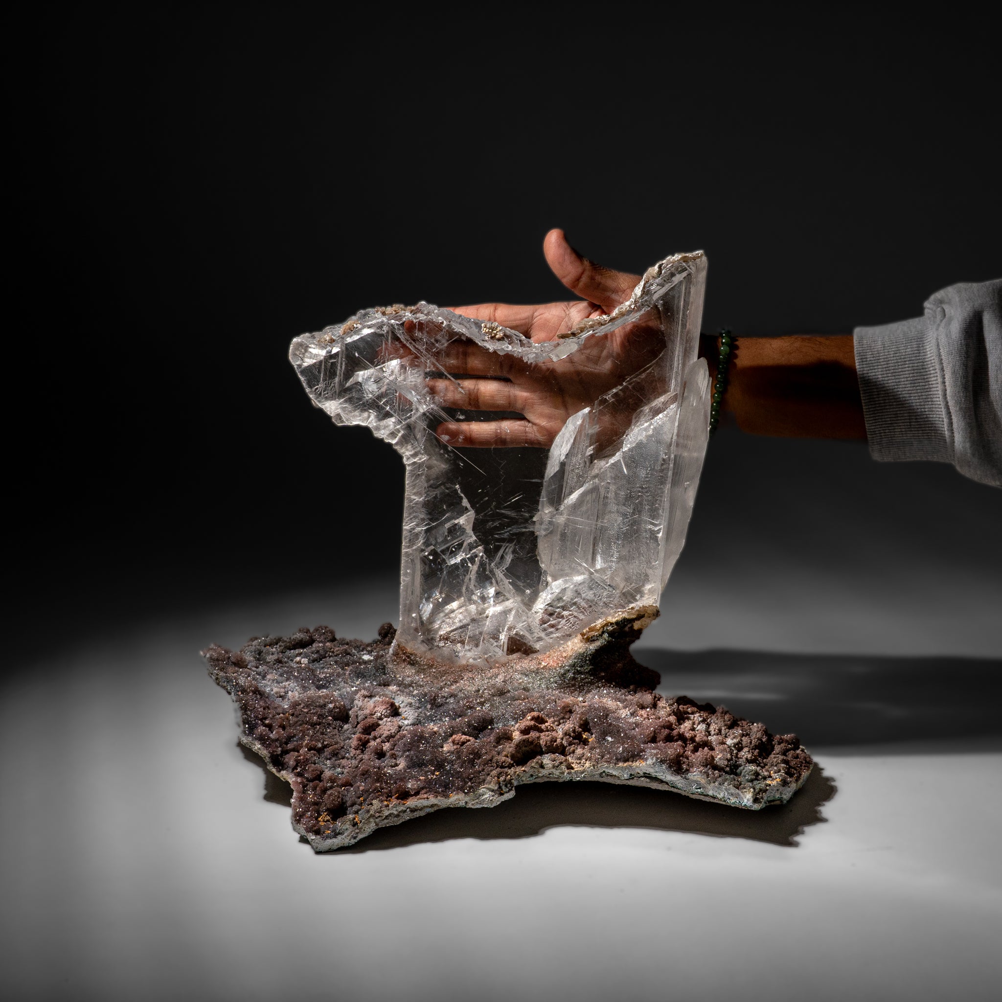 Gypsum Var. Selenite on Matrix from Rio Grande do Sul, Brazil (16 lbs)