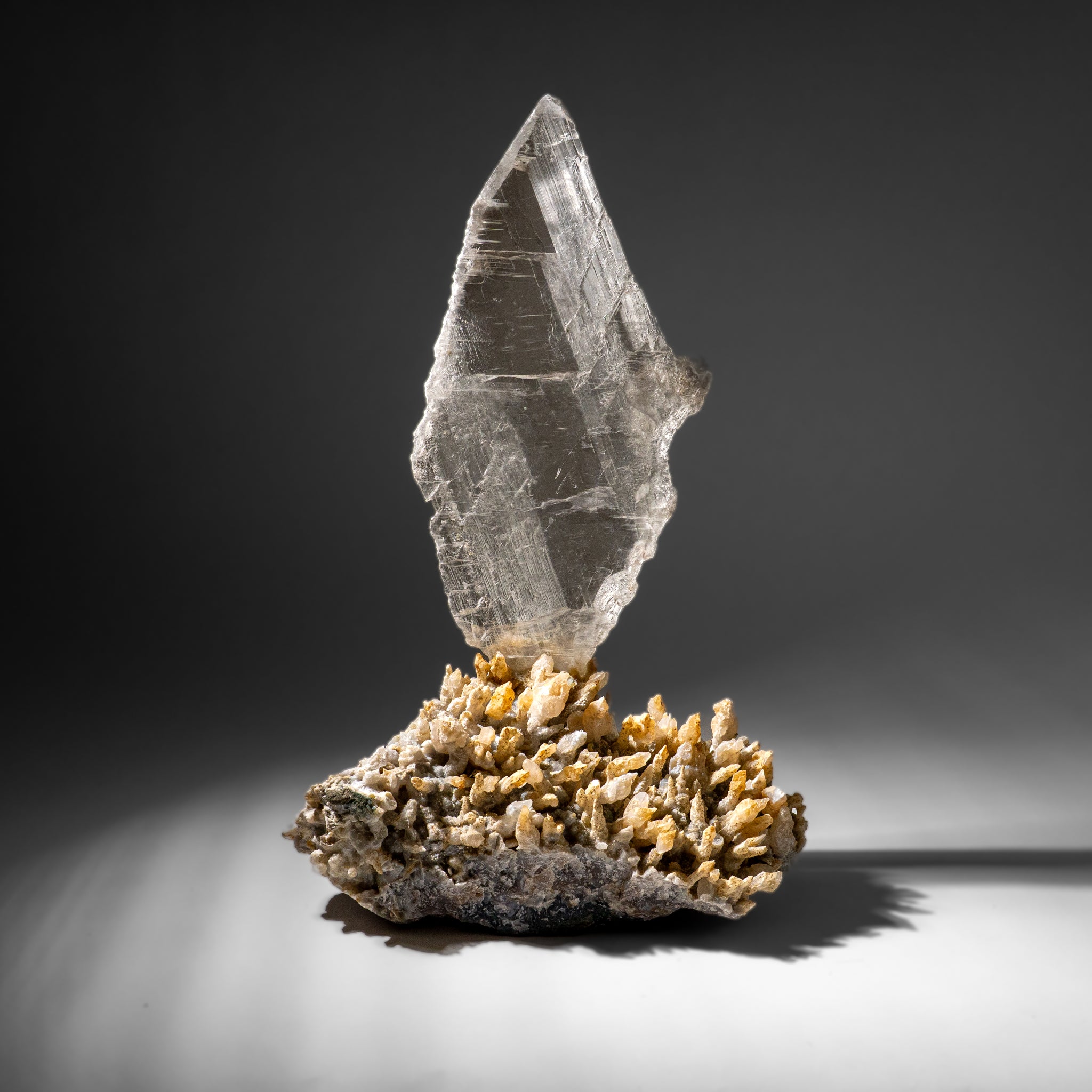 Gypsum Var. Selenite on Matrix from Rio Grande do Sul, Brazil (29.5 lbs)