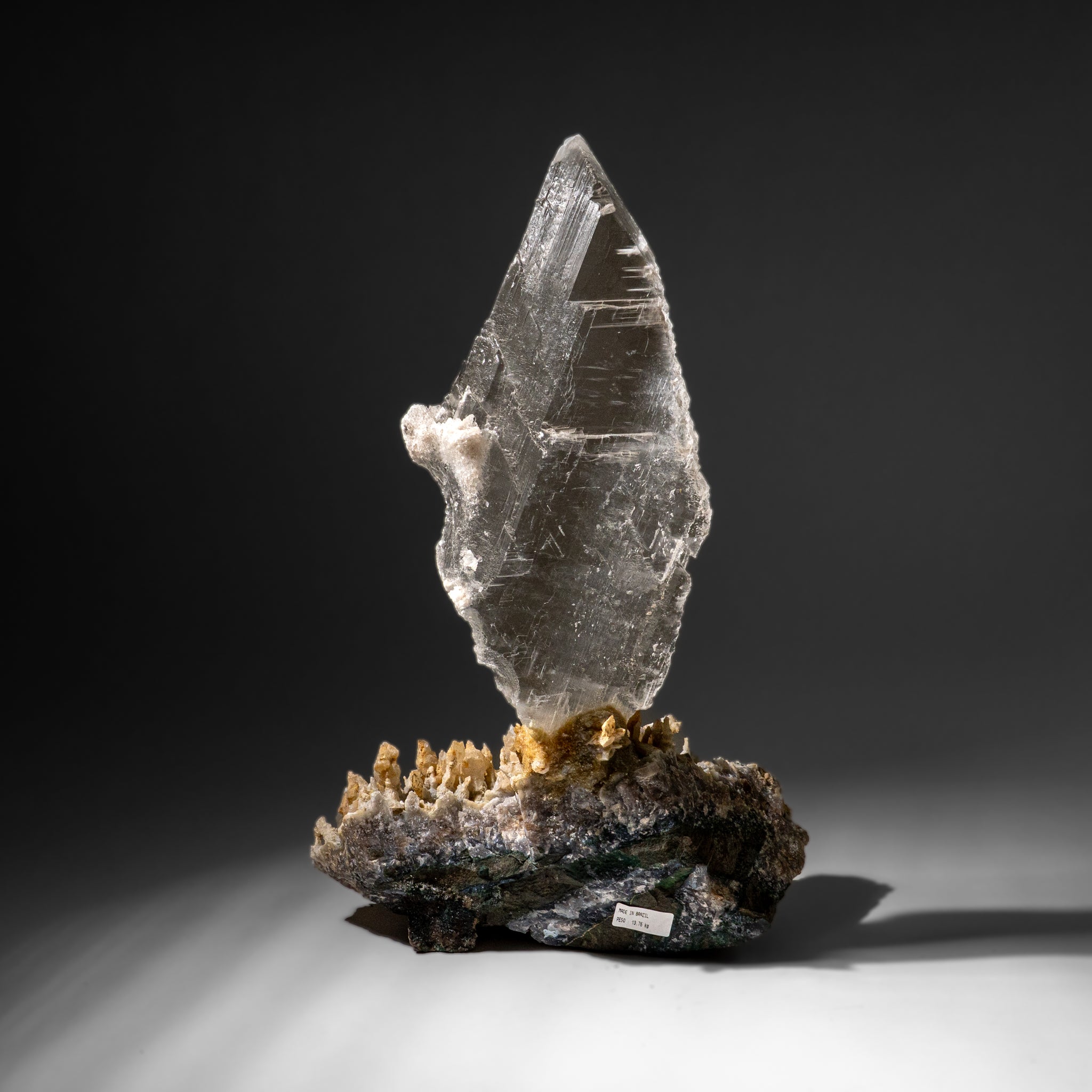 Gypsum Var. Selenite on Matrix from Rio Grande do Sul, Brazil (29.5 lbs)