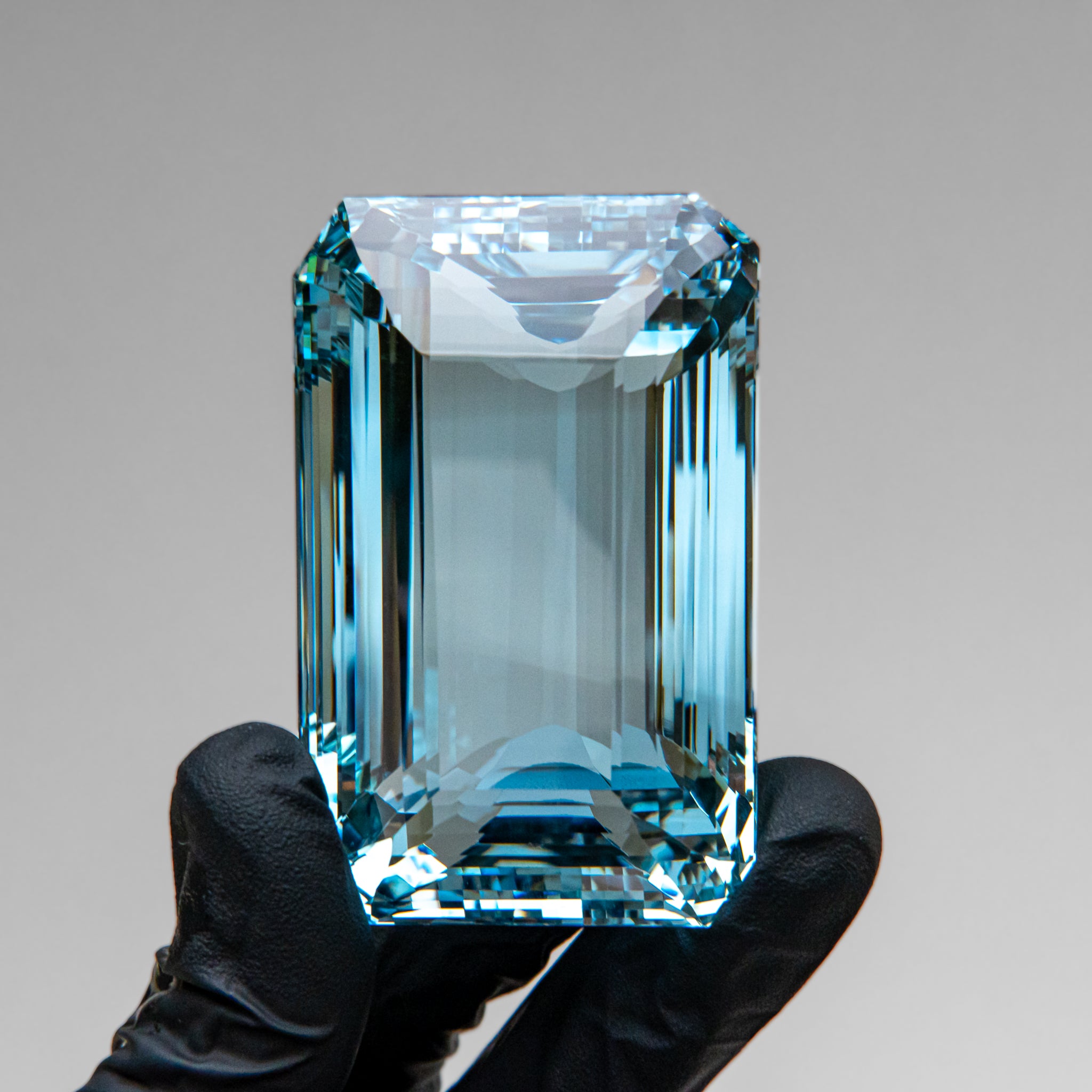1185.5ct. Blue Topaz Emerald Cut Gemstone from Brazil