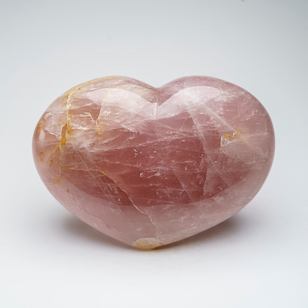 Genuine Large Polished Rose Quartz Heart from Brazil (18.6 lbs)