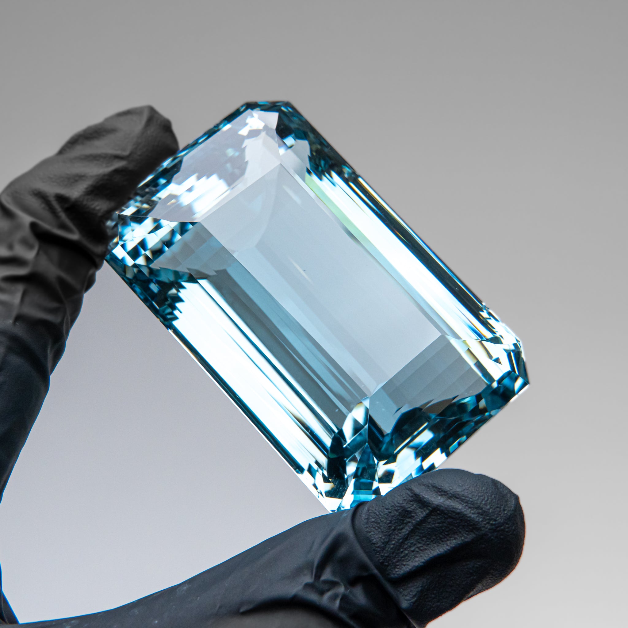 1185.5ct. Blue Topaz Emerald Cut Gemstone from Brazil