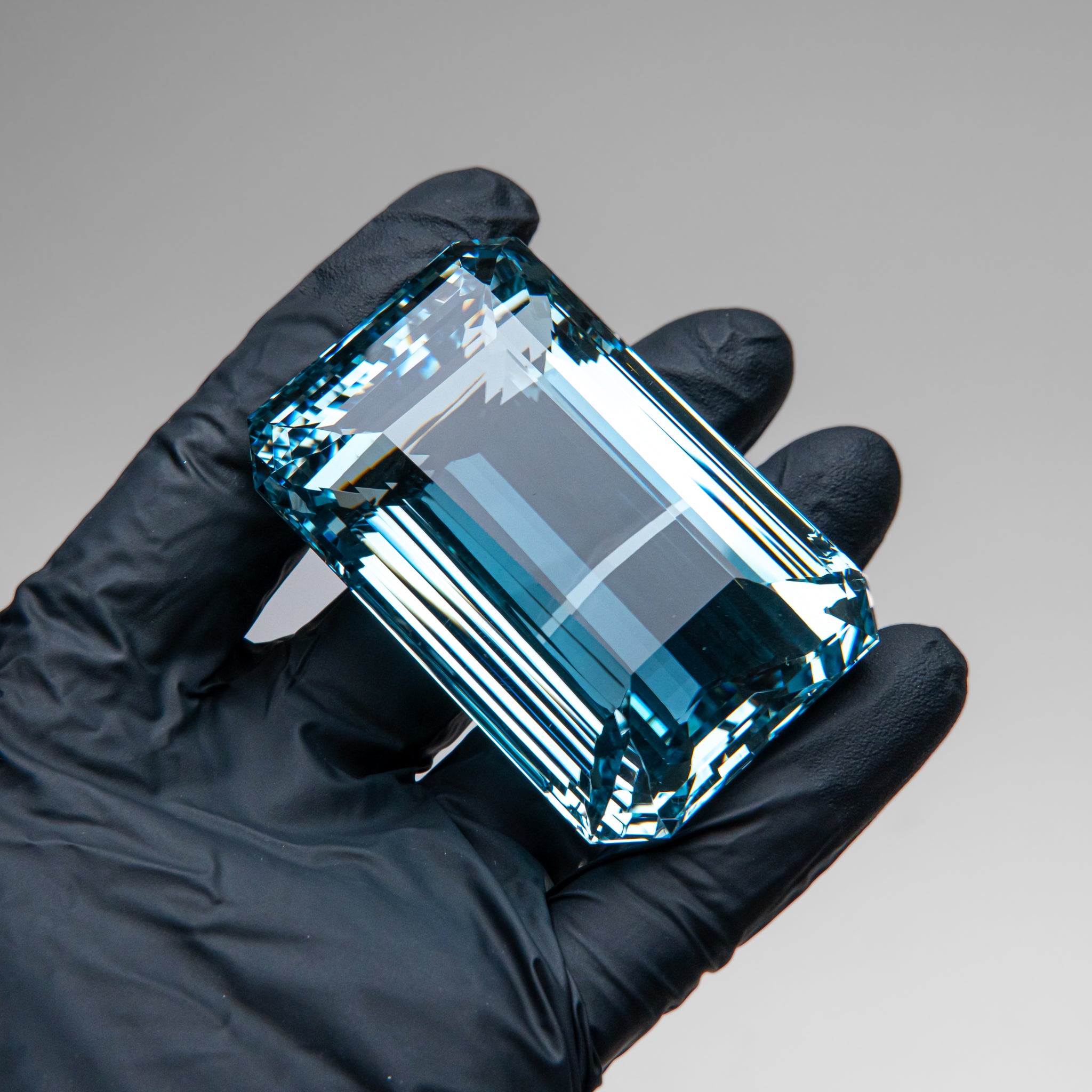 1185.5ct. Blue Topaz Emerald Cut Gemstone from Brazil