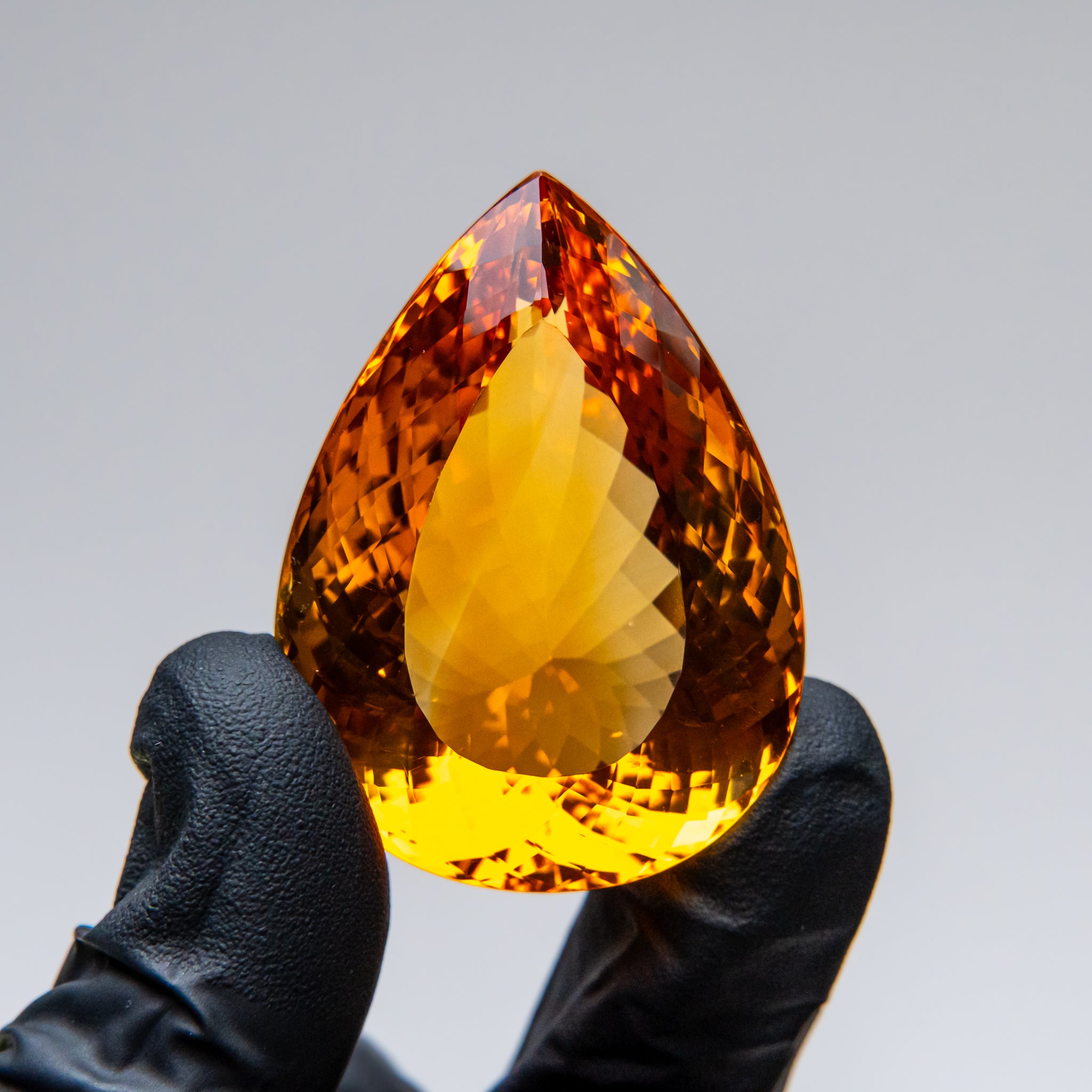 Citrine Teardrop Cut Gemstone (227.5ct) from Brazil