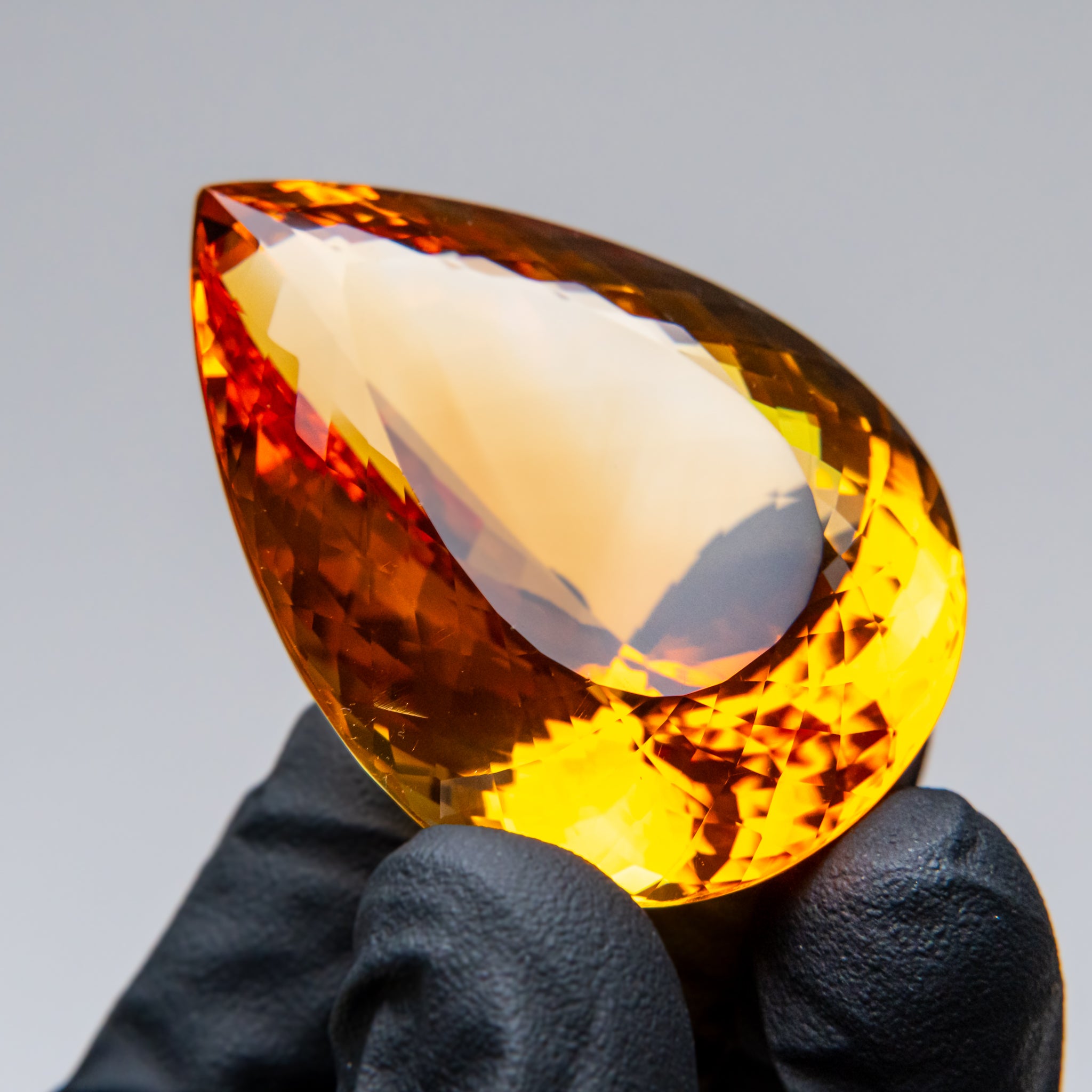 Citrine Teardrop Cut Gemstone (227.5ct) from Brazil