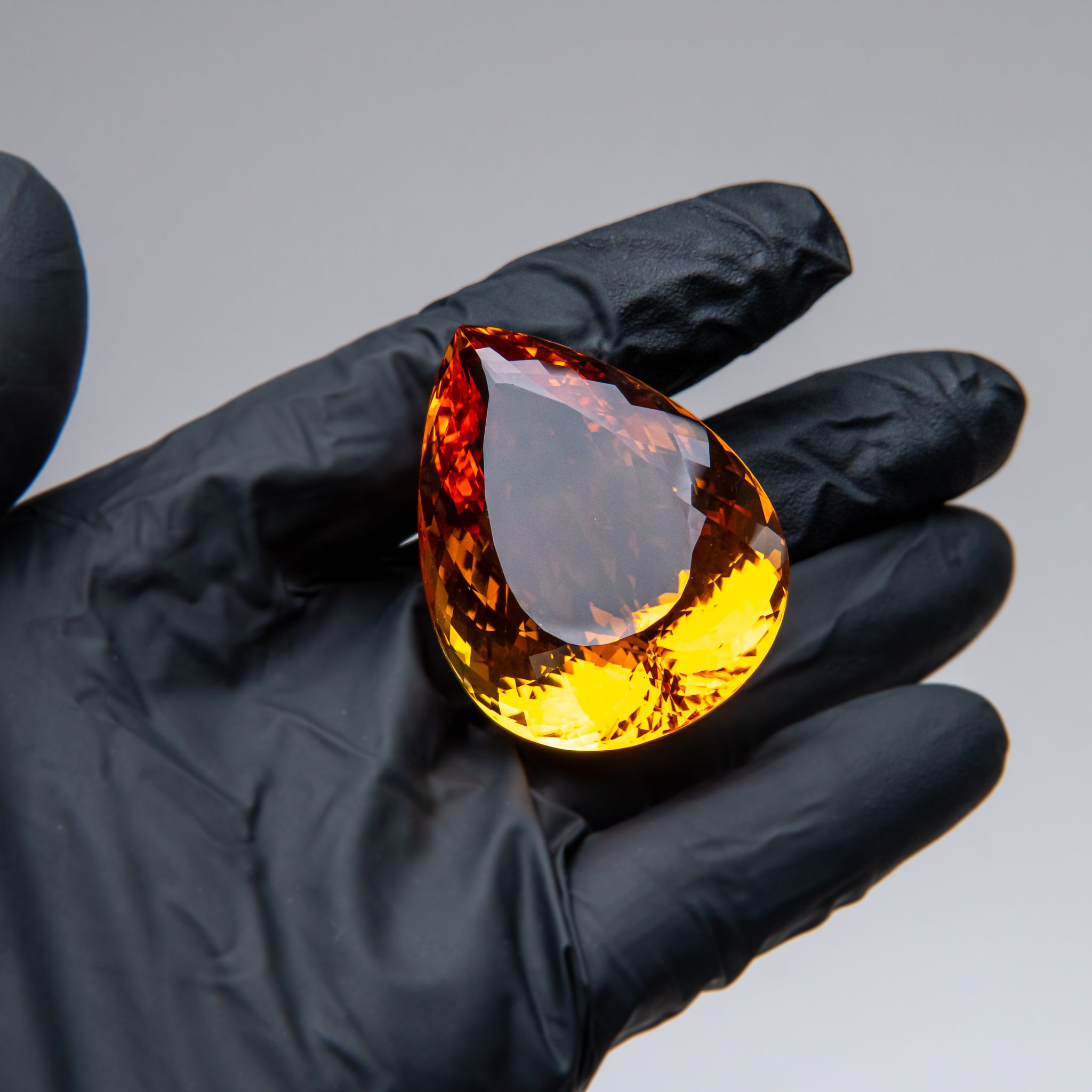 Citrine Teardrop Cut Gemstone (227.5ct) from Brazil