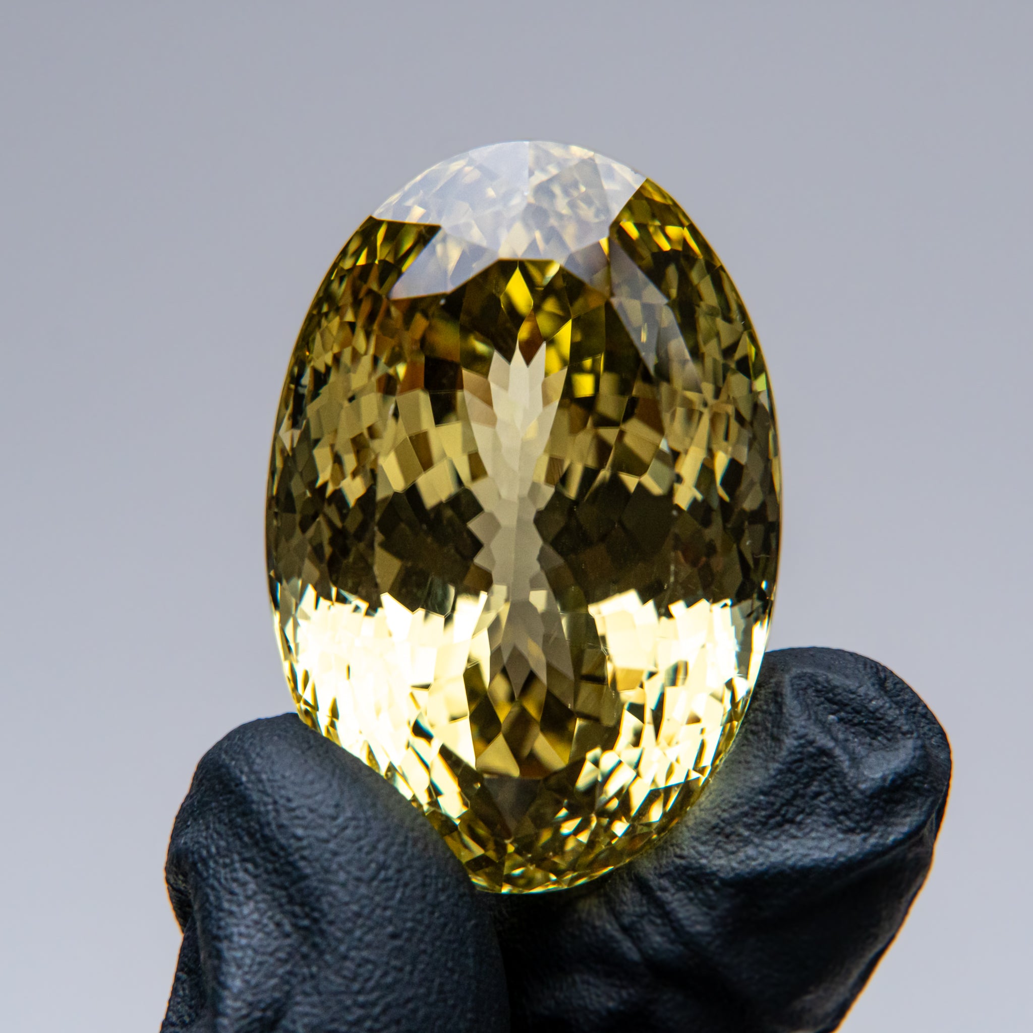 Heliodor Oval Cut Gemstone (166ct) from Russia
