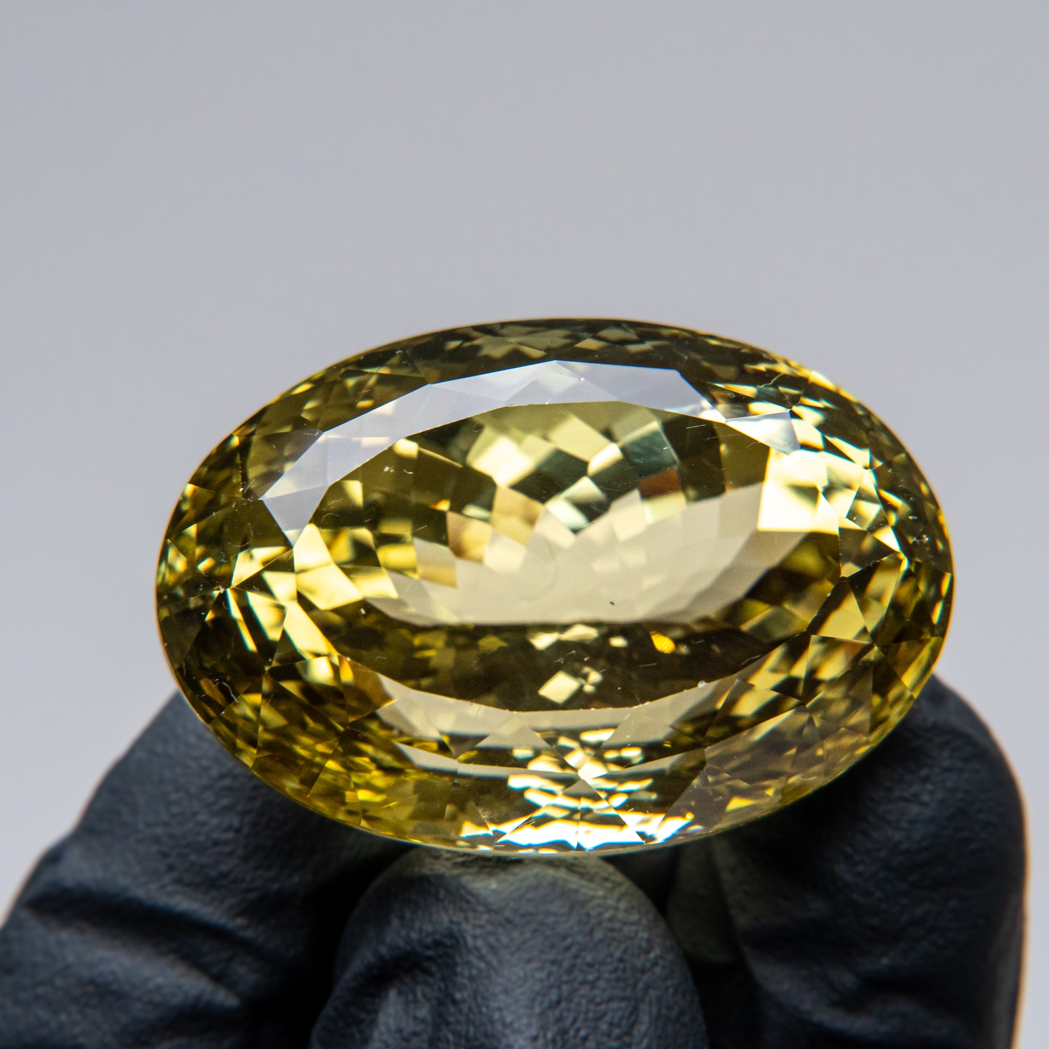 Heliodor Oval Cut Gemstone (166ct) from Russia