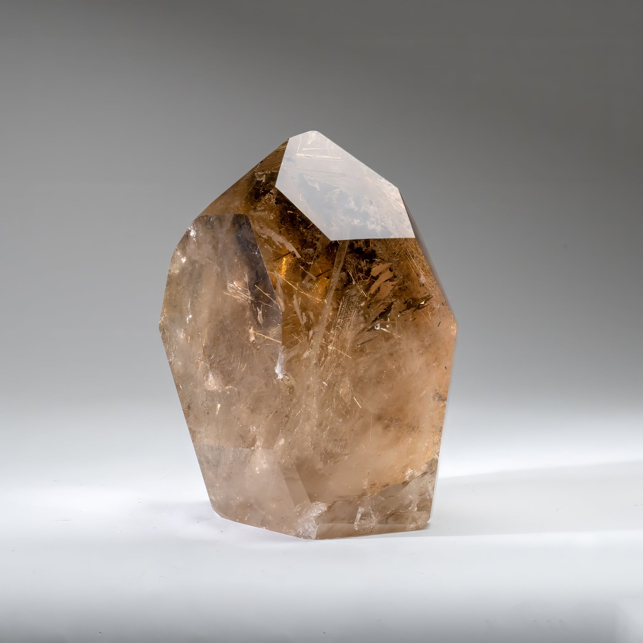 Museum Quality Silver Rutilated Quartz Point from Brazil (7 lbs)