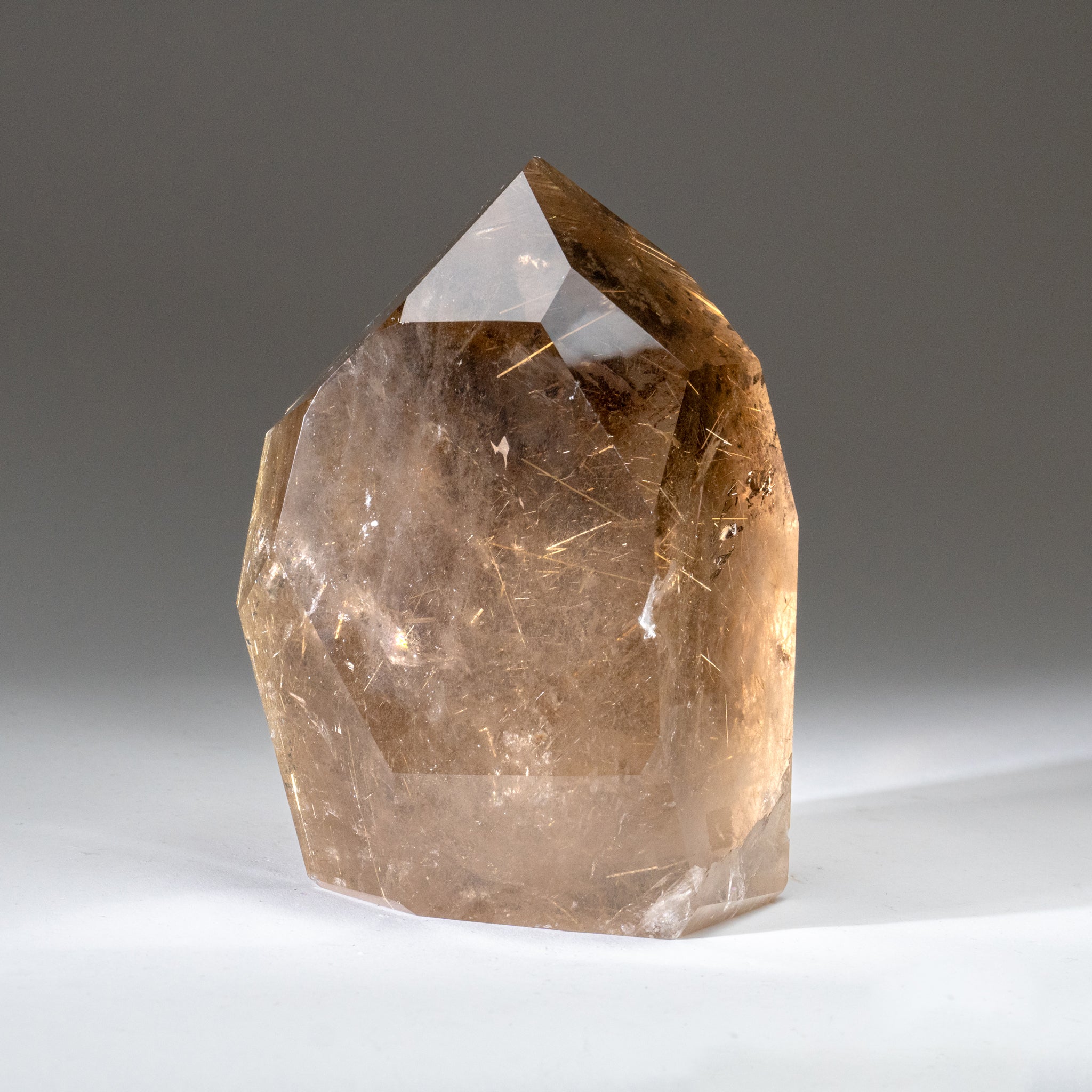 Museum Quality Silver Rutilated Quartz Point from Brazil (7 lbs)