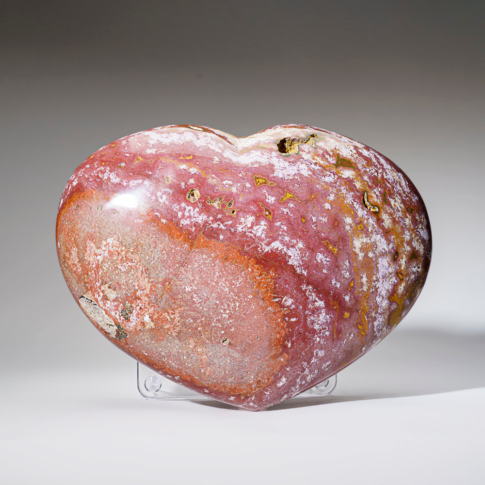 Polished Ocean Jasper Heart from Madagascar (18.5 lbs)
