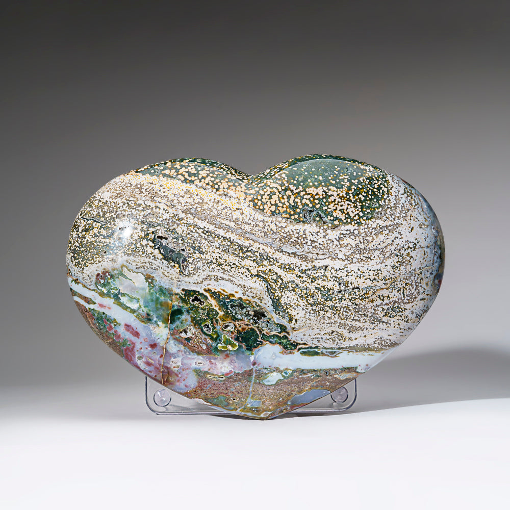 Large Polished Ocean Jasper Heart from Madagascar (11.5 lbs)