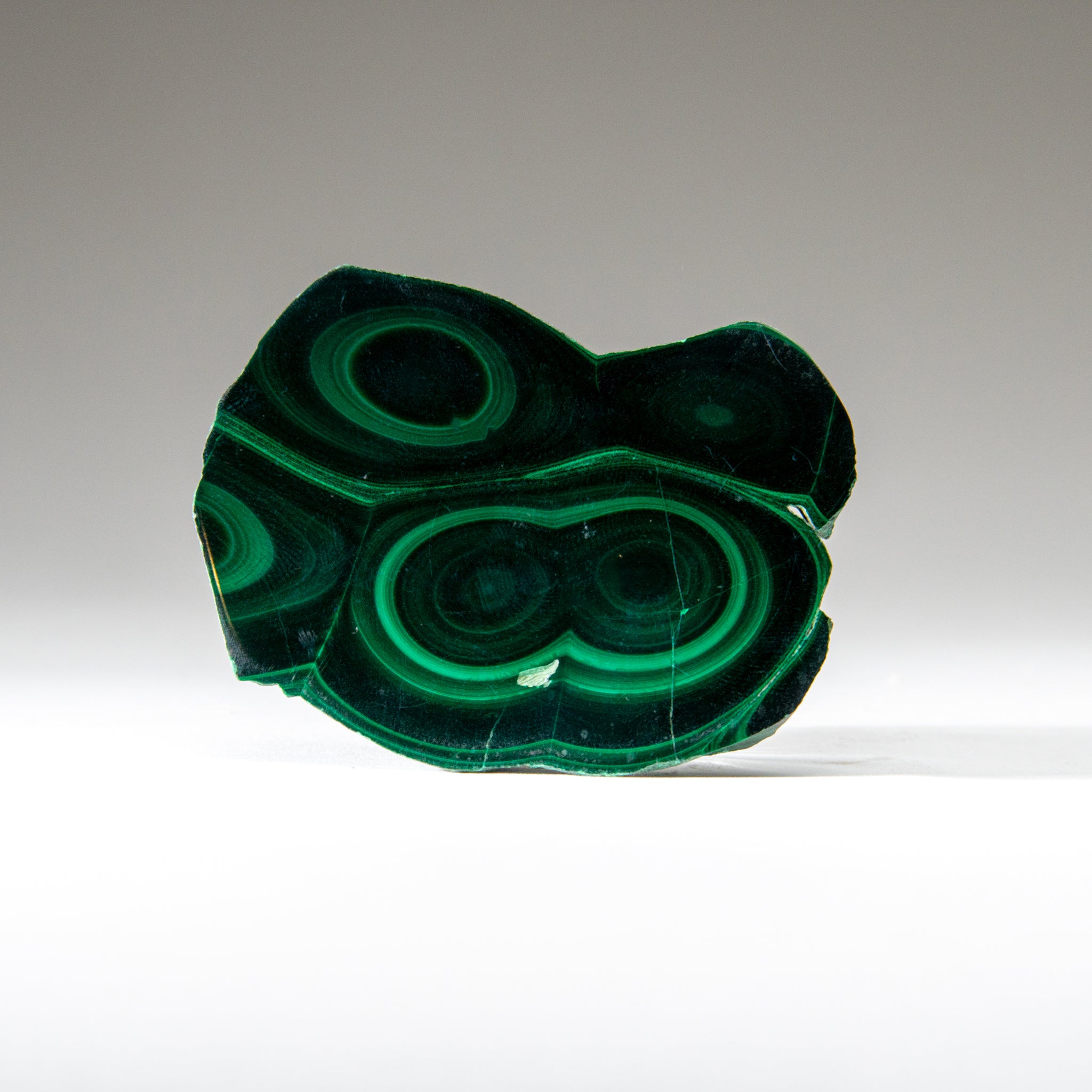 Genuine Polished Malachite Stalactite Slice (159.4 grams)