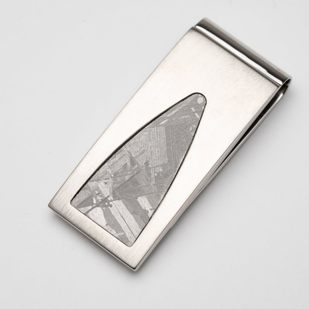 Muonionalusta Meteorite Stainless Steel Money Clip