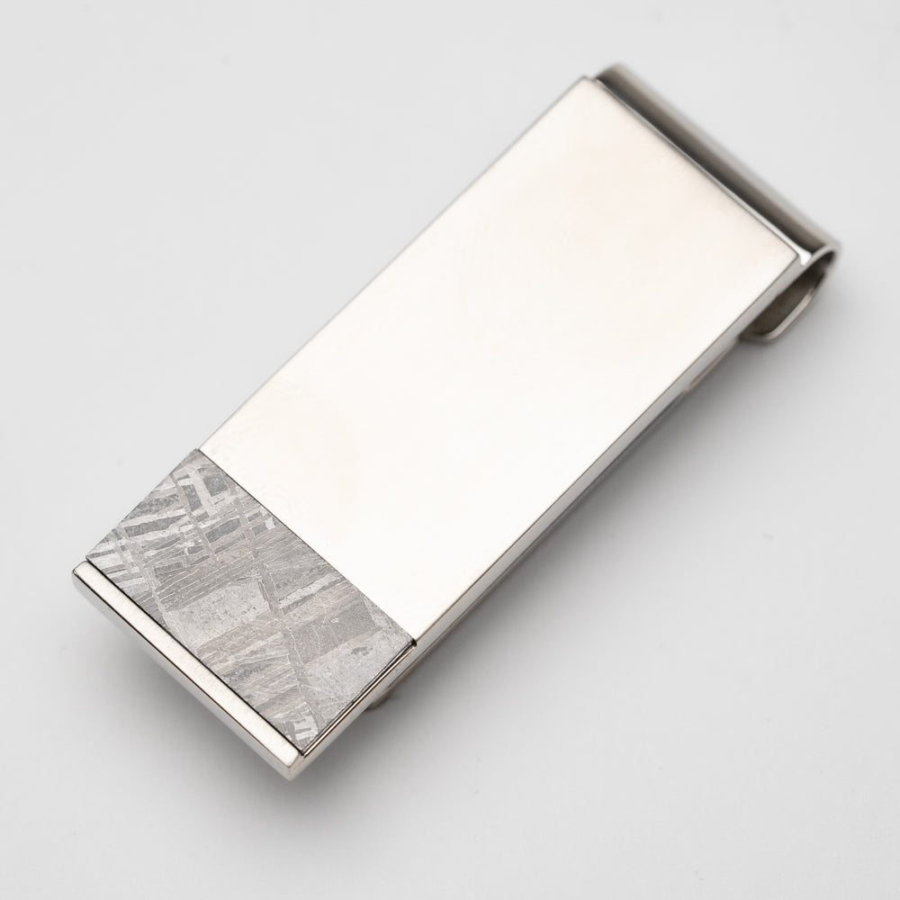 Muonionalusta Meteorite Stainless Steel Money Clip