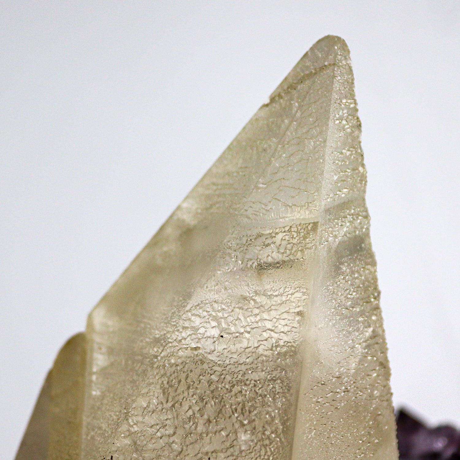 Calcite on Amethyst From San Eugenio, Artigas Dept., Uruguay (12 lbs)(UR-AMG1)