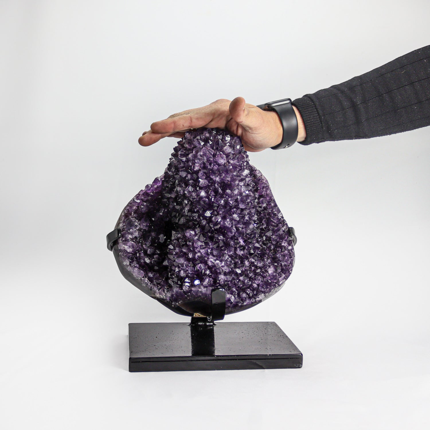 Amethyst Cluster on Stand from Uruguay (12 lbs)(UR-AMG2)