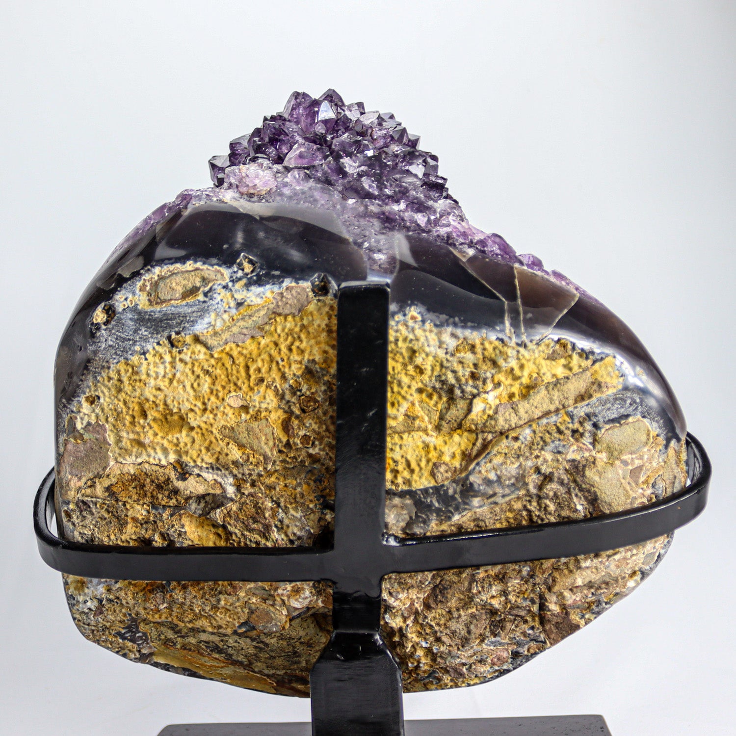 Amethyst Cluster on Stand from Uruguay (12 lbs)(UR-AMG2)