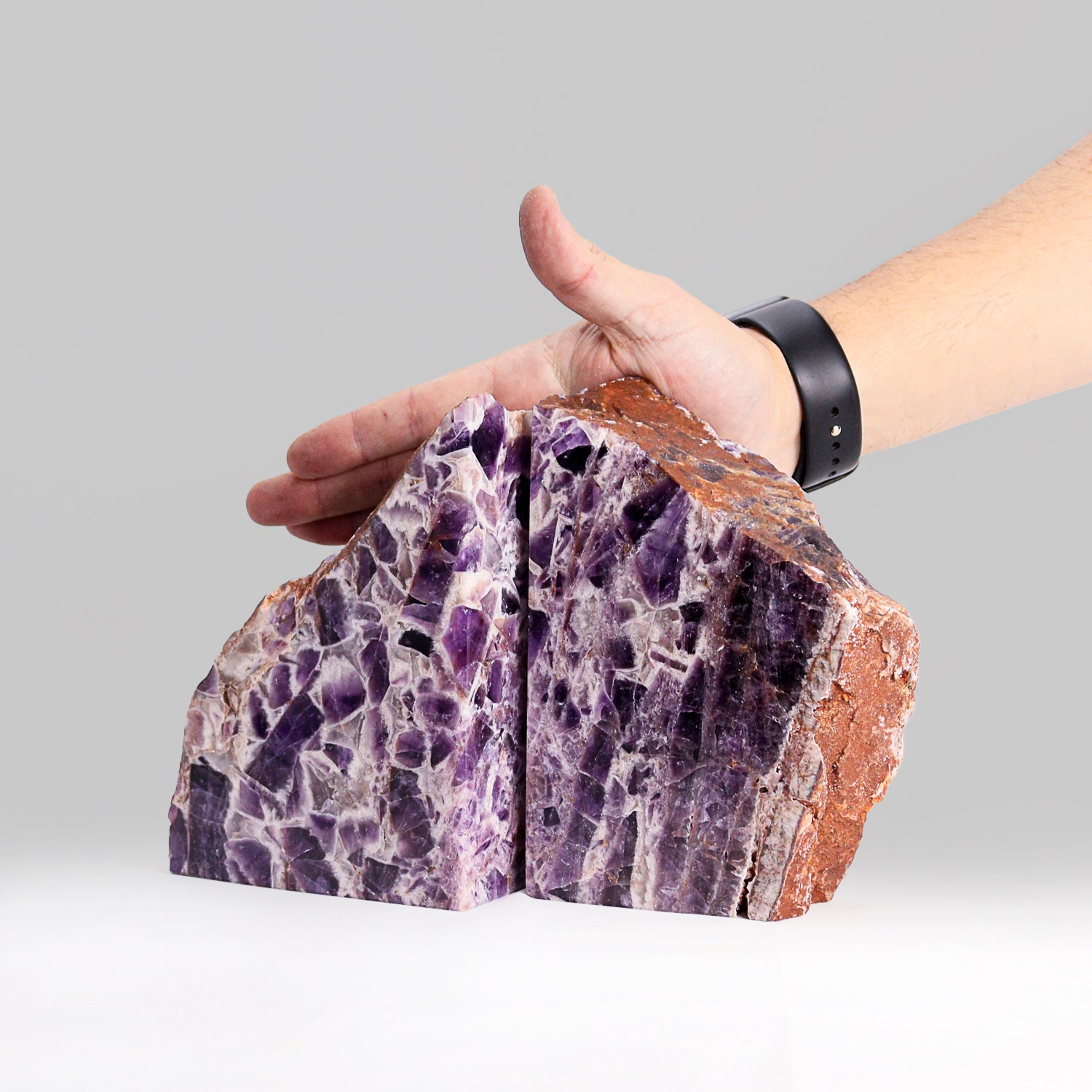 Amethyst  Bookends from Brazil (7.9 lbs)(UR-AMG9)