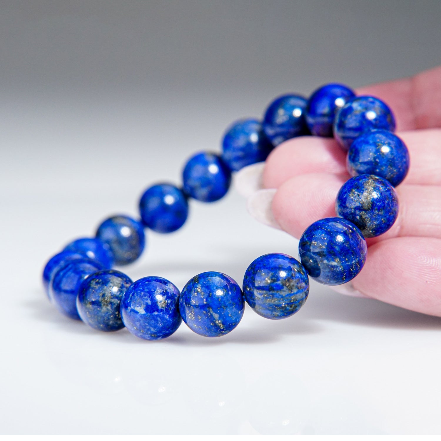 Lapis Lazuli 8mm Beaded Stretch Bracelet