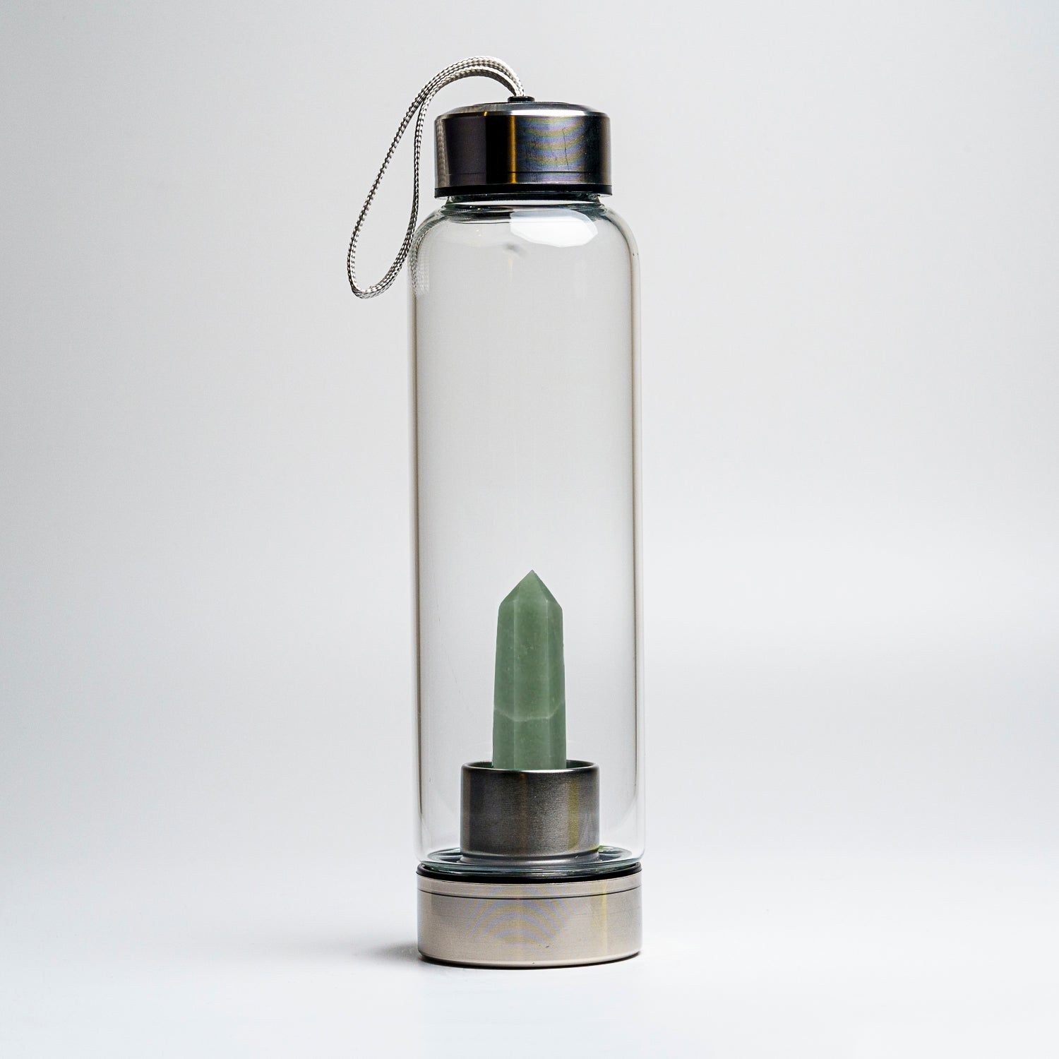 Genuine Green Aventurine Energy Crystal Water Bottle