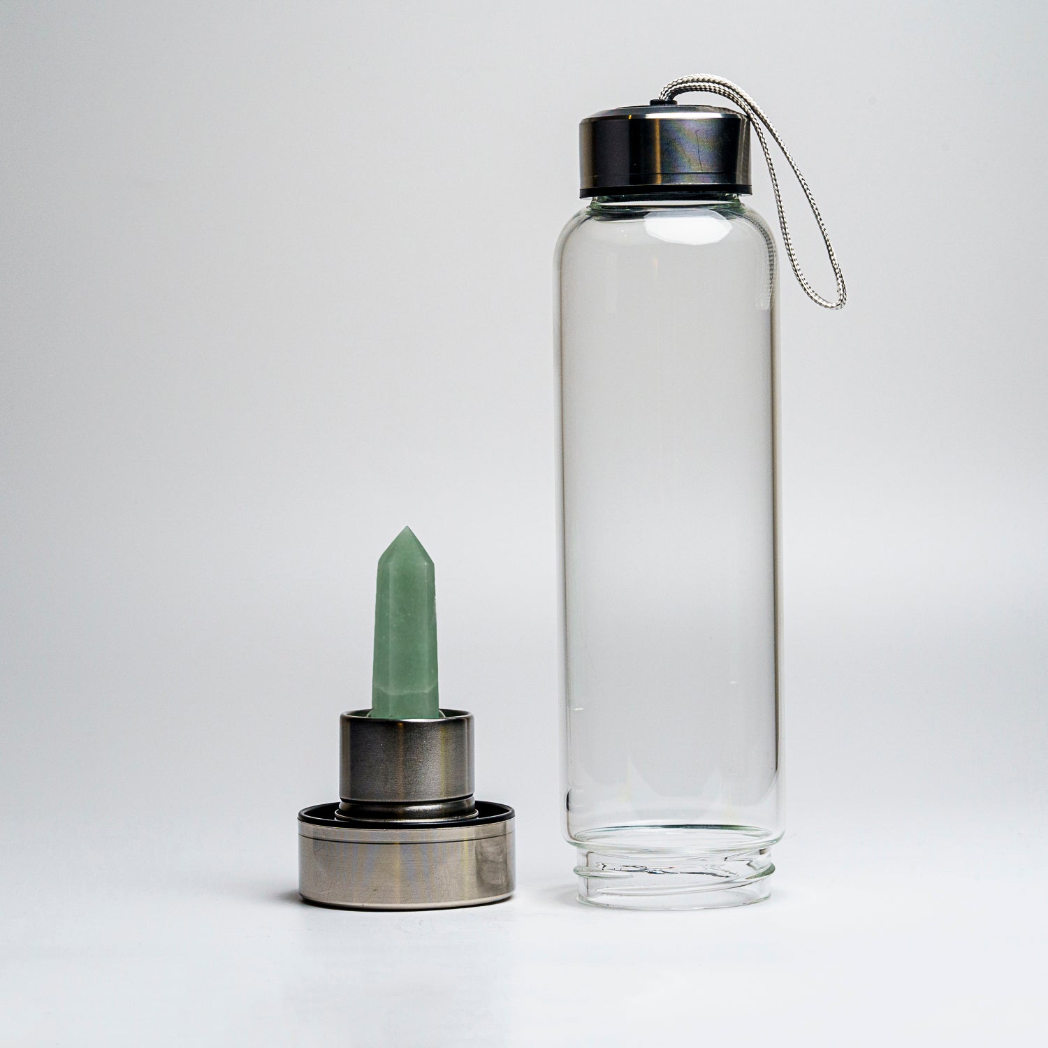 Genuine Green Aventurine Energy Crystal Water Bottle