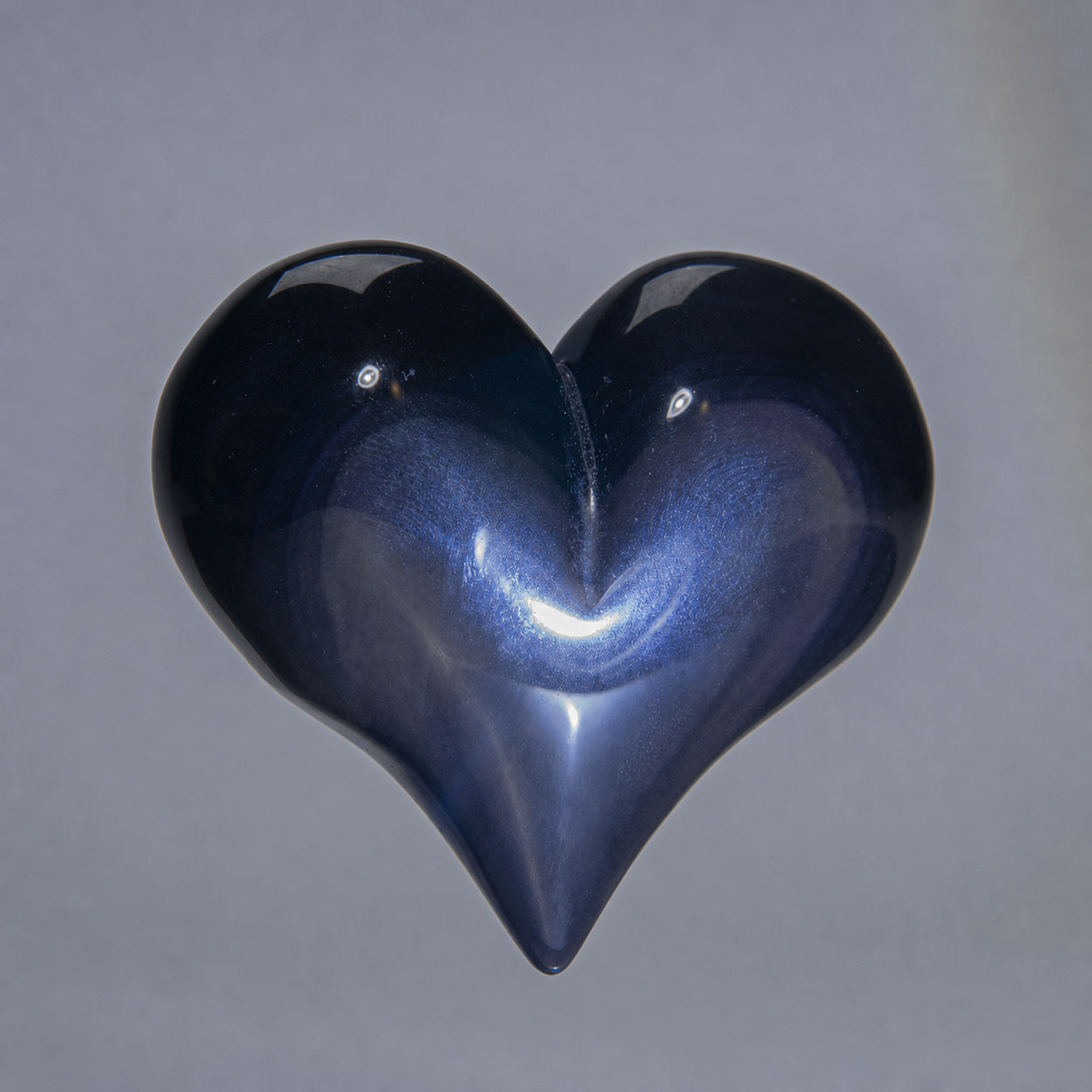 Genuine Polished Rainbow Obsidian (Large) Heart