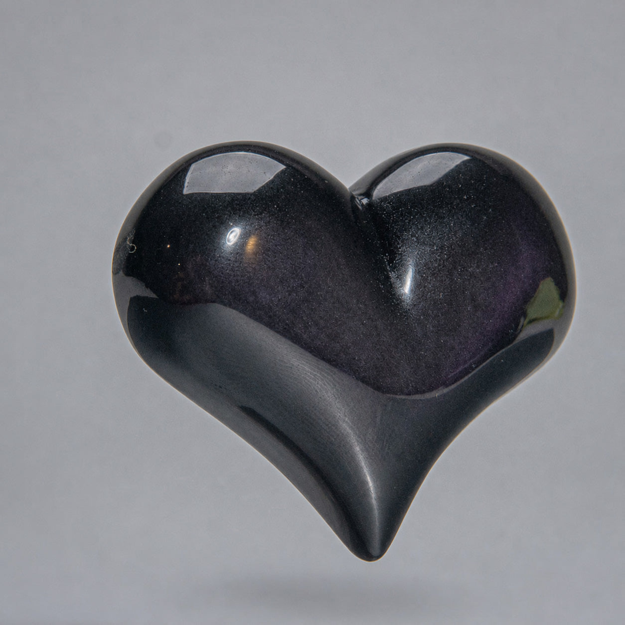 Genuine Polished Rainbow Obsidian (Large) Heart