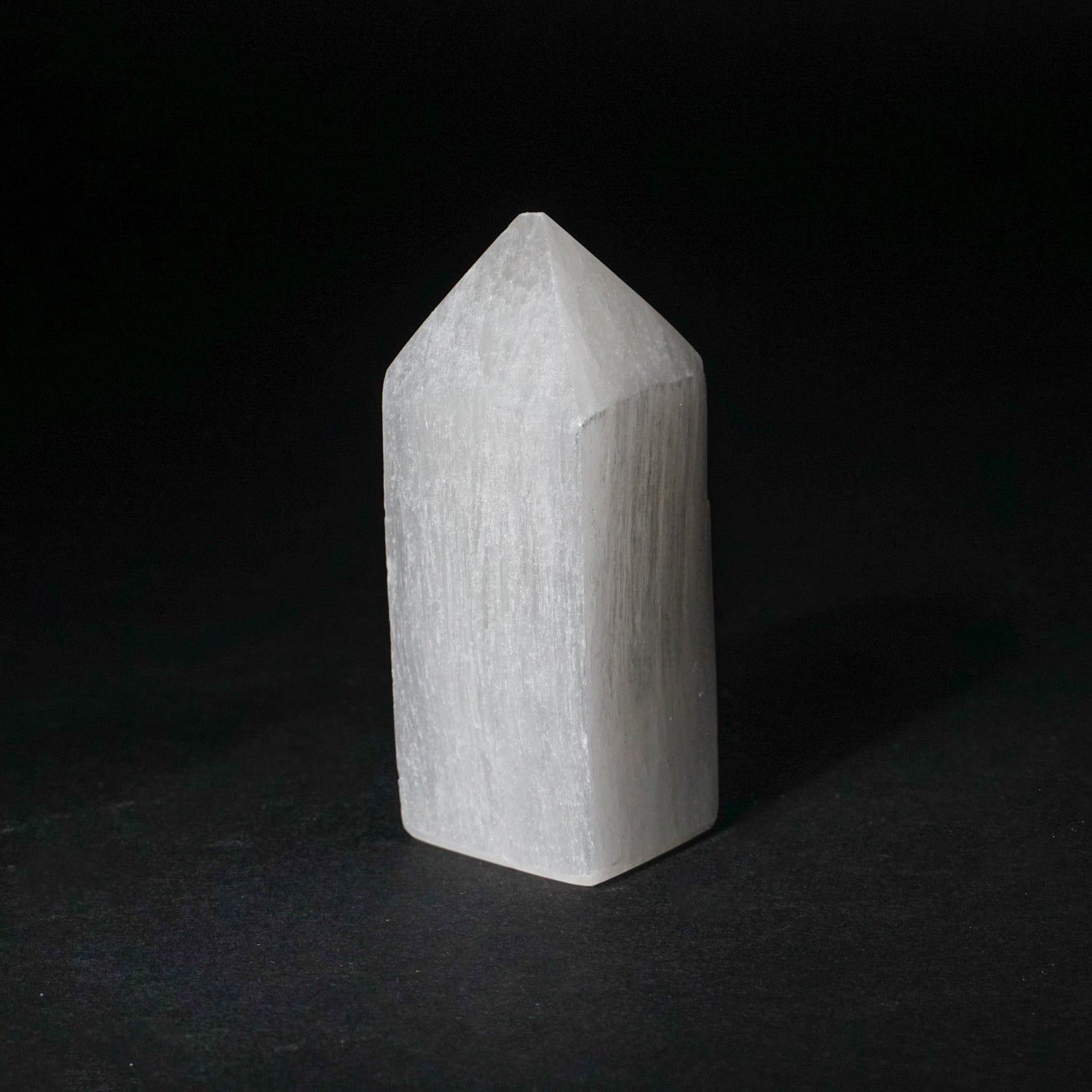 Small Cats-Eye Selenite Point from Morocco (224.1 grams)