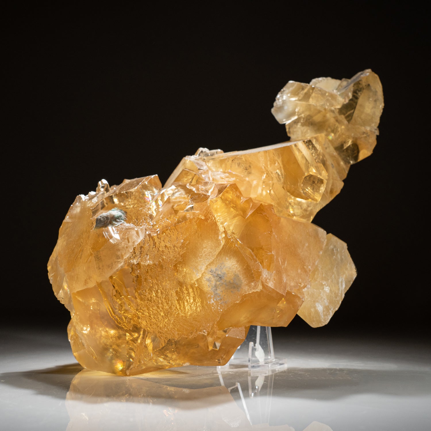 Golden Calcite From Tieshan District, Huangshi Prefecture, Hubei Province, China