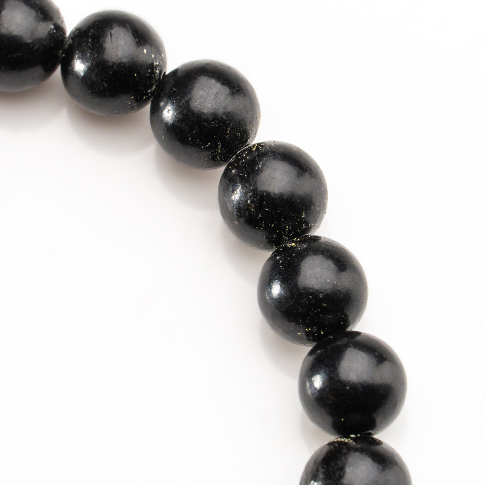 Natural Onyx Gemstone 8mm Beaded 7 Inch Stretch Bracelet