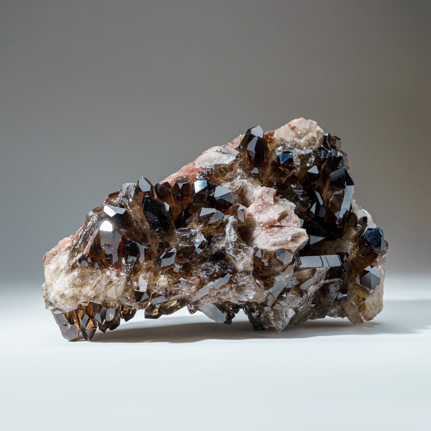 Genuine Smoky Quartz Crystal Cluster from Mina Gerais, Brazil (15 lbs)
