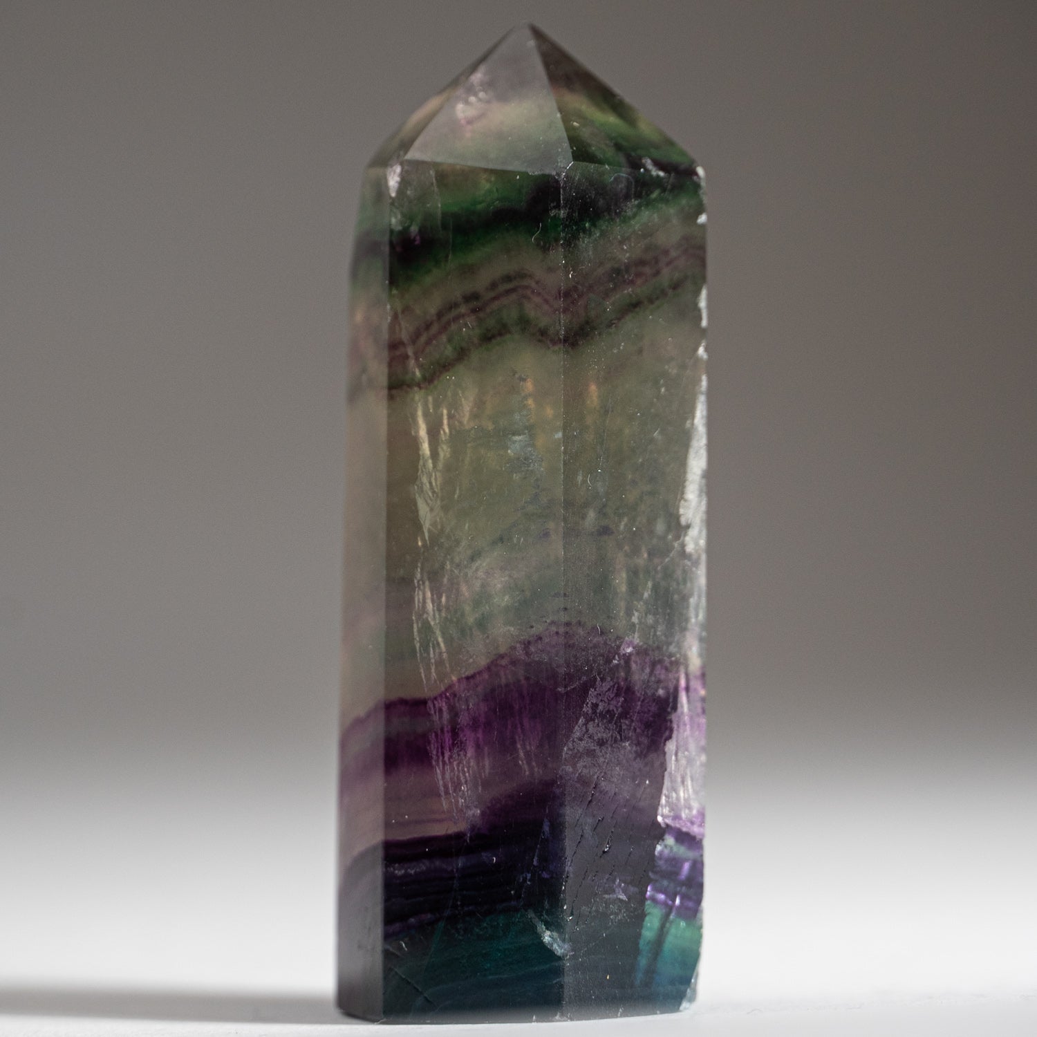 Rainbow Fluorite Point From Mexico (73.4 grams)