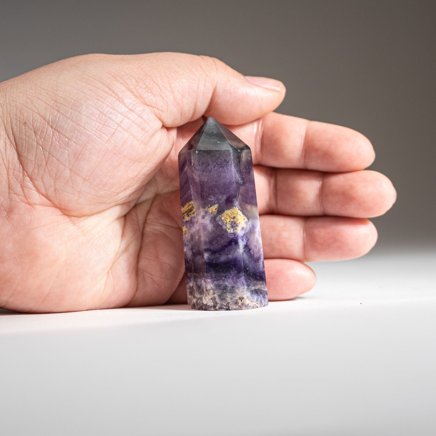Rainbow Fluorite Point From Mexico (71.1 grams)