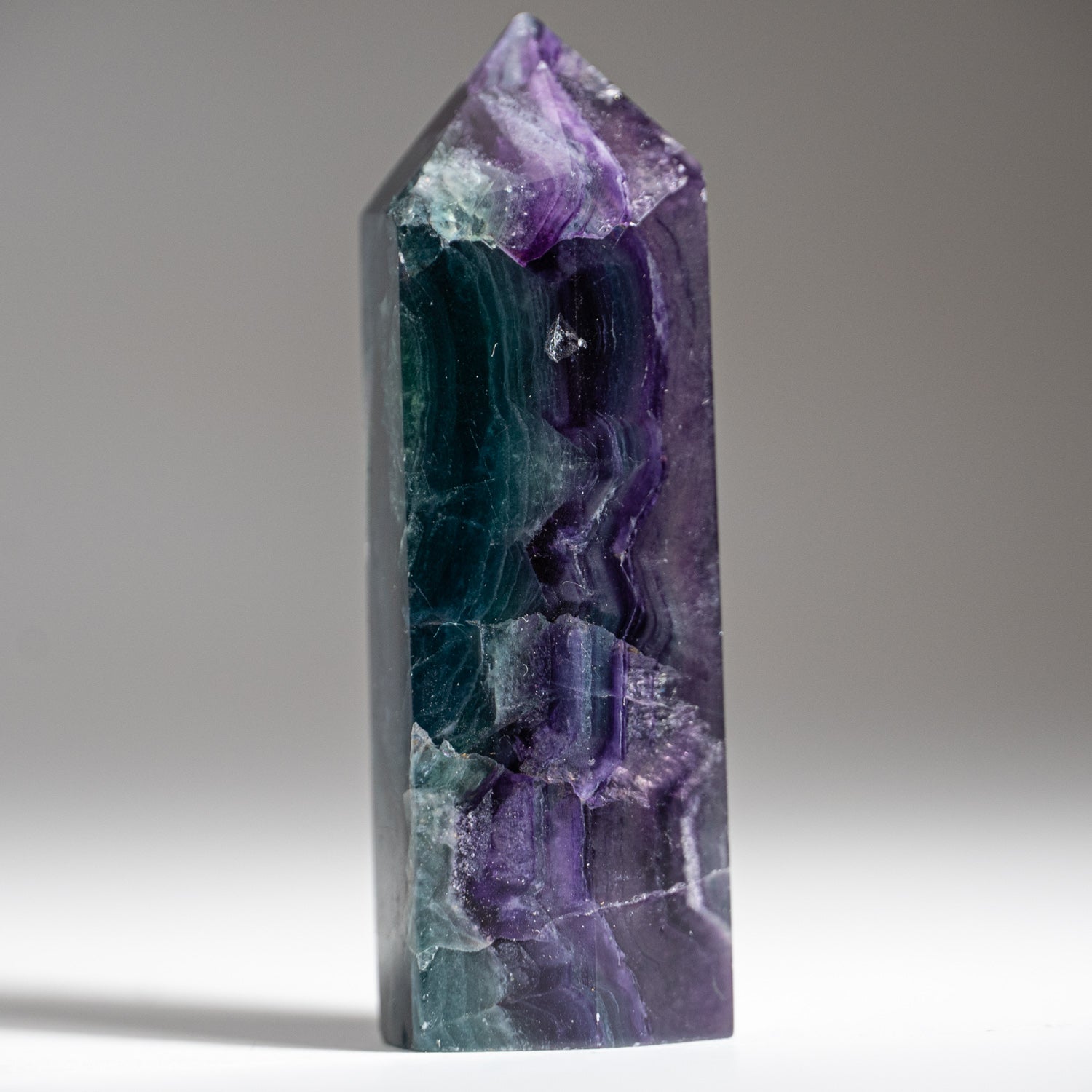 Rainbow Fluorite Point From Mexico (63.4 grams)
