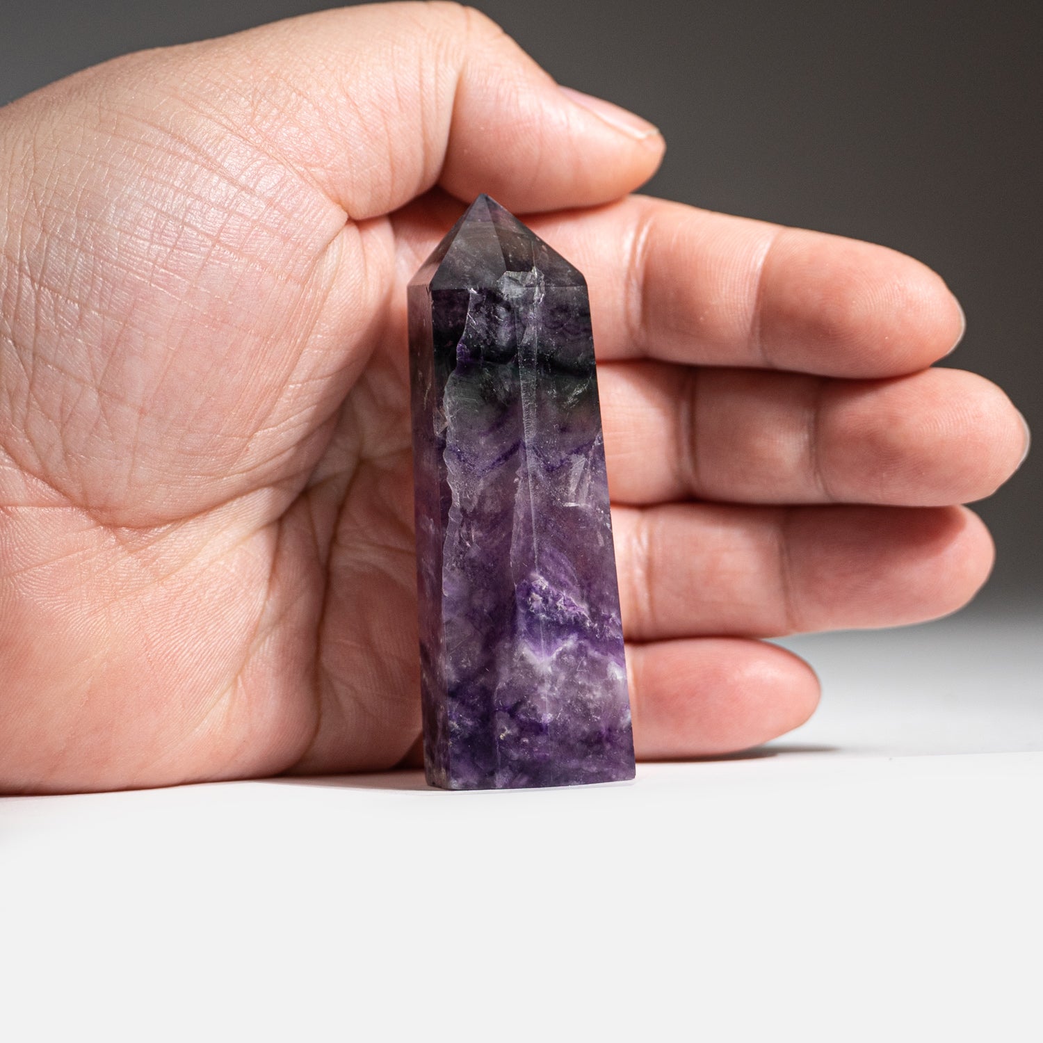 Rainbow Fluorite Point From Mexico (72.2 grams)