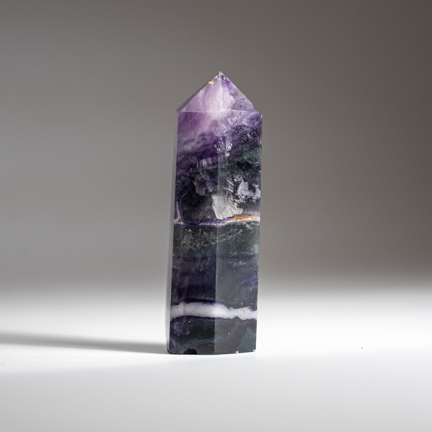 Rainbow Fluorite Point From Mexico (87.6 grams)