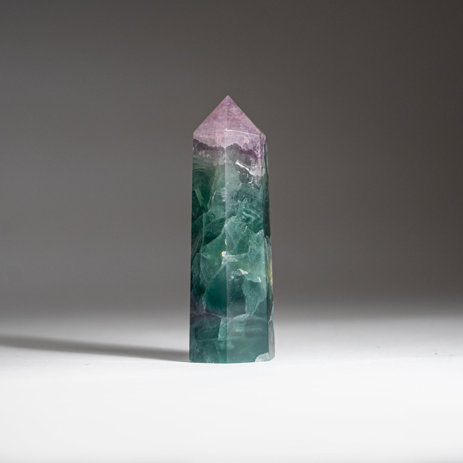 Rainbow Fluorite Point From Mexico (88.8 grams)