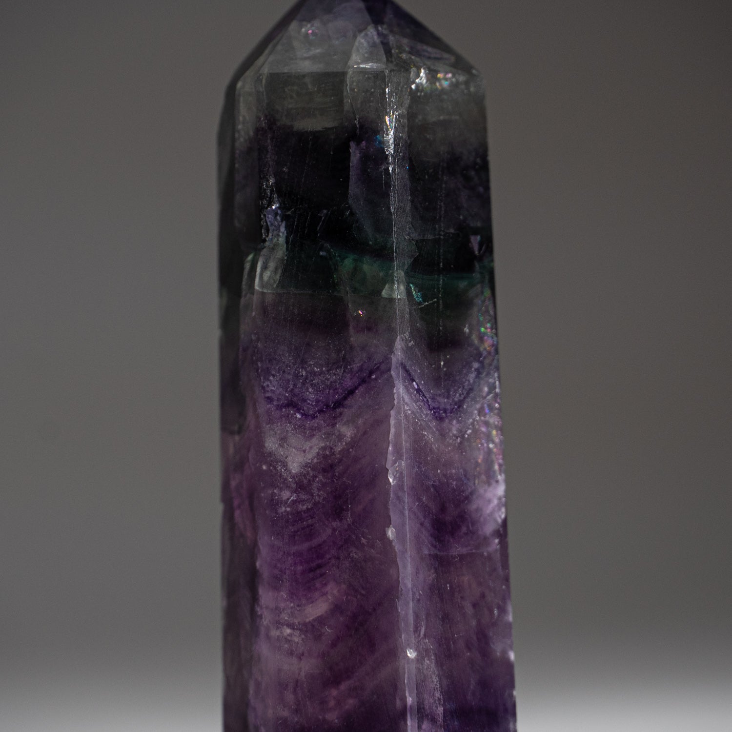 Rainbow Fluorite Point From Mexico (96.8 grams)