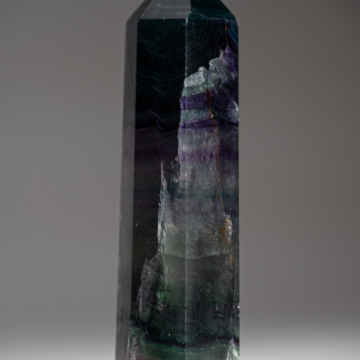 Rainbow Fluorite Point From Mexico (101.4 grams)