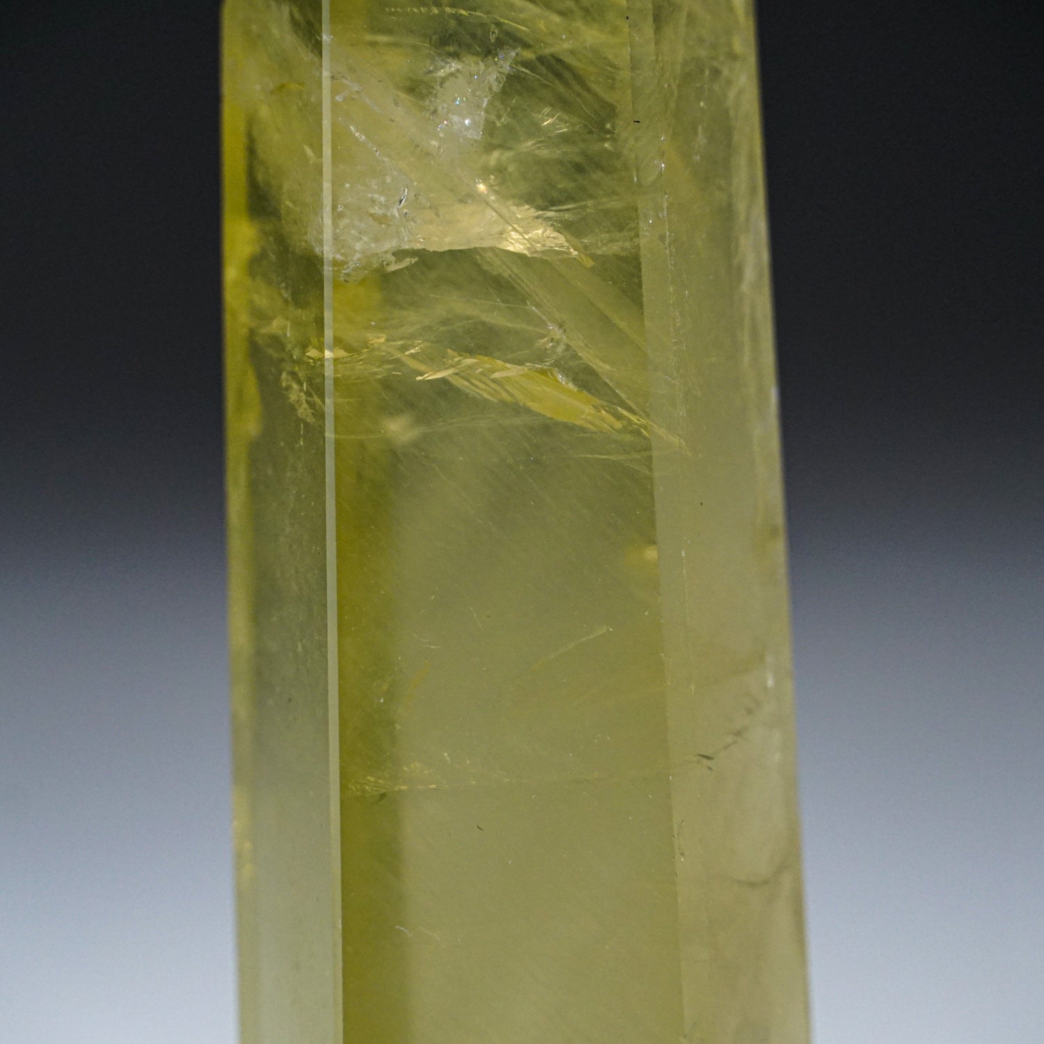 Polished Lemon Quartz Crystal Point from Brazil (121.6 grams)