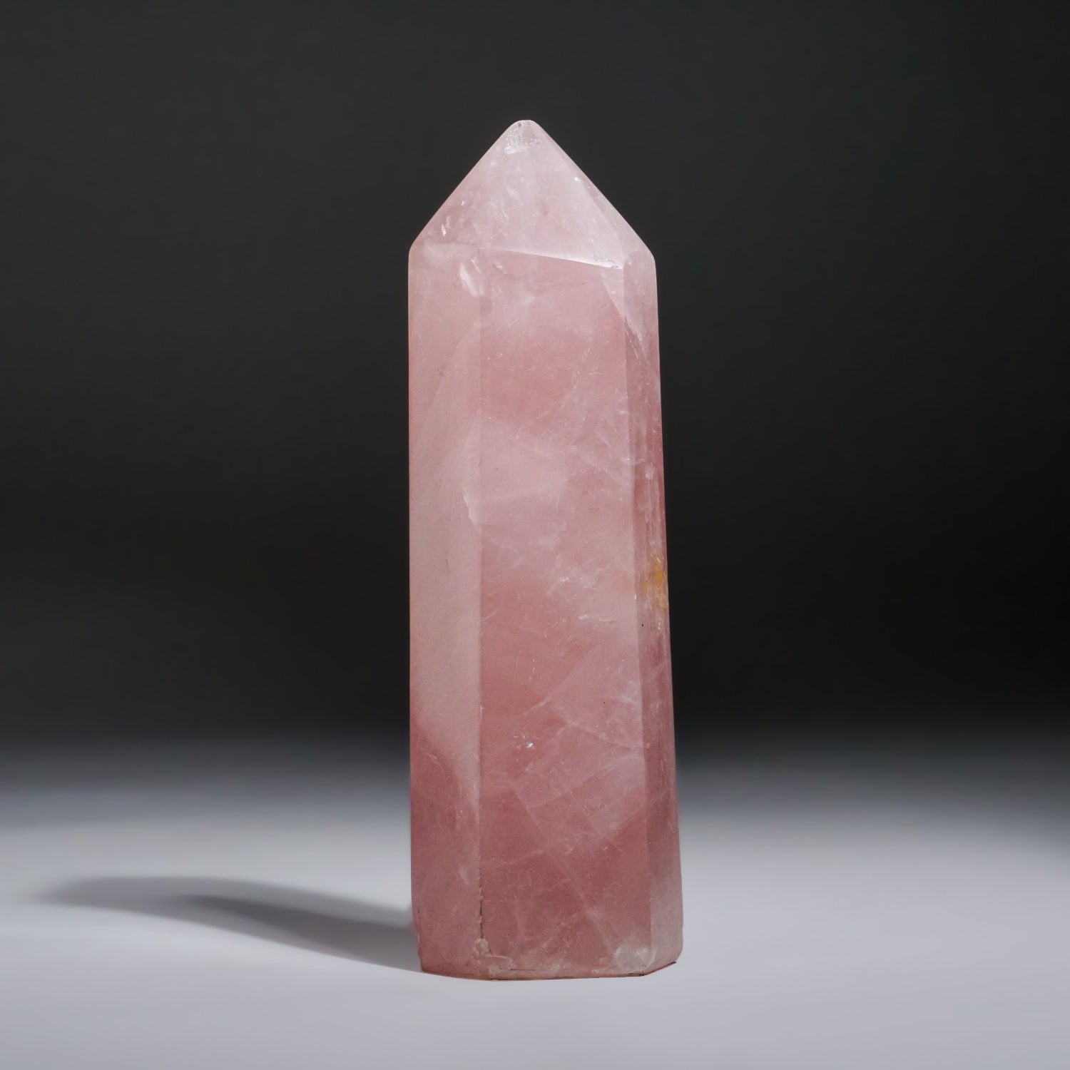 Rose Quartz Polished Point from Brazil (1.3 lbs)