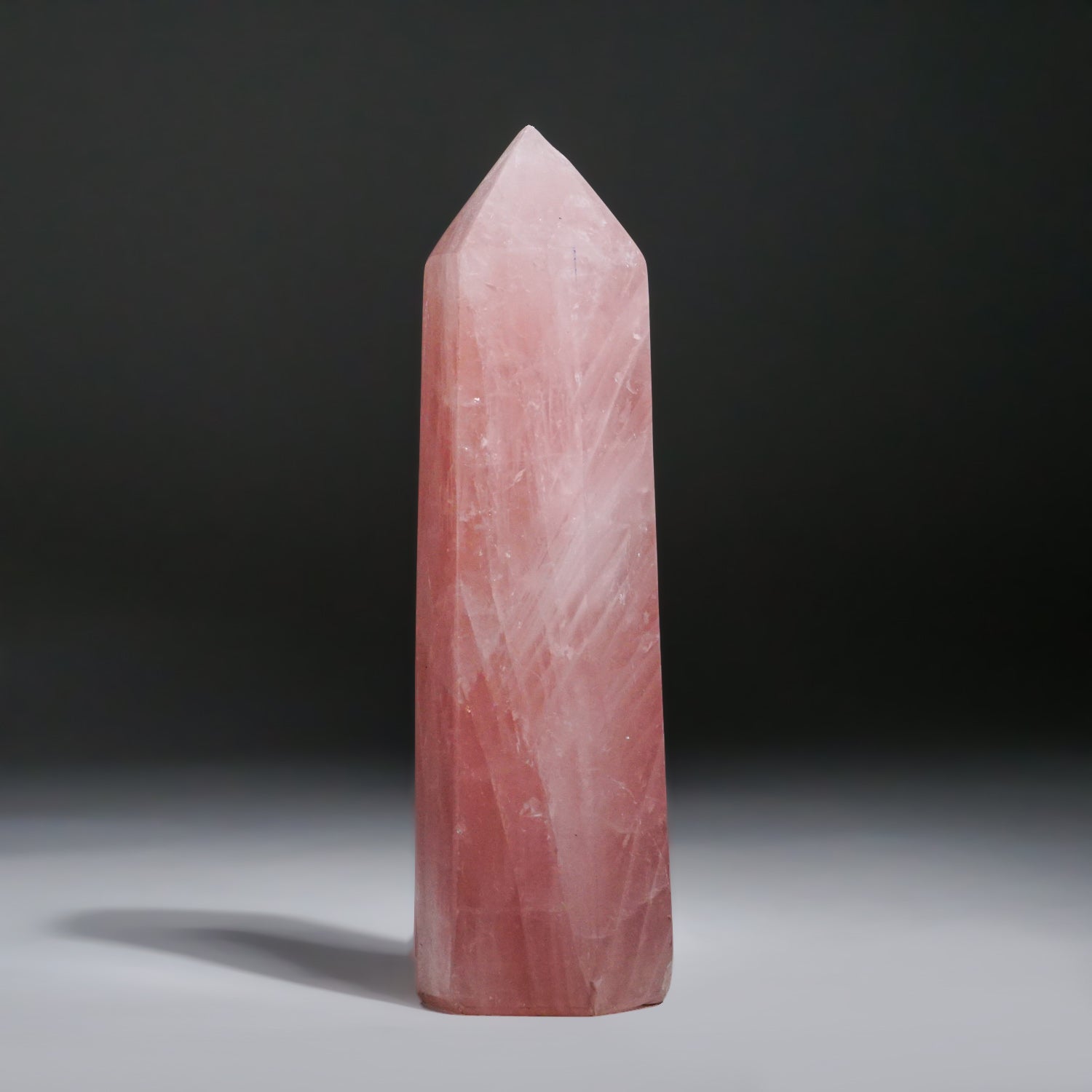 Rose Quartz Polished Point from Brazil (1.3 lbs)