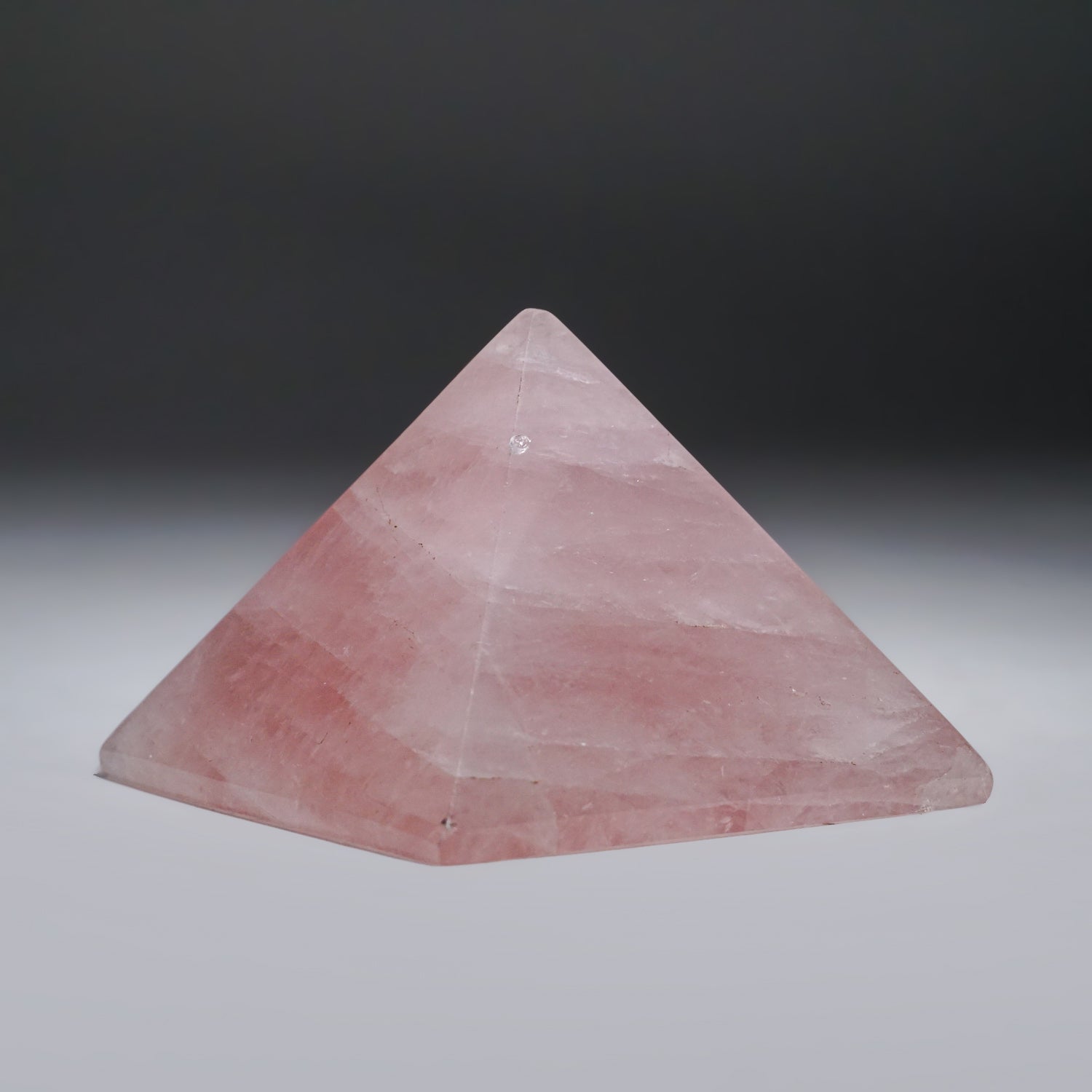 Gnuine Rose Quartz Gemstone Pyramid (1.2 lbs)