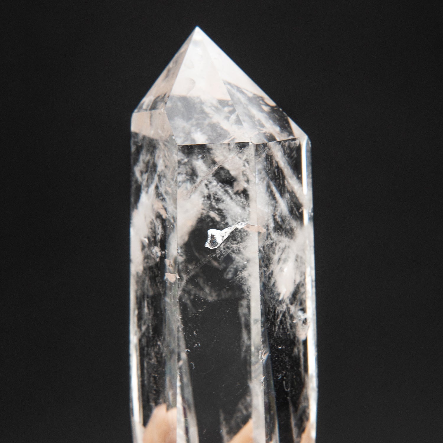 Optical Gem Quartz Crystal Point from Brazil (390.9 grams)