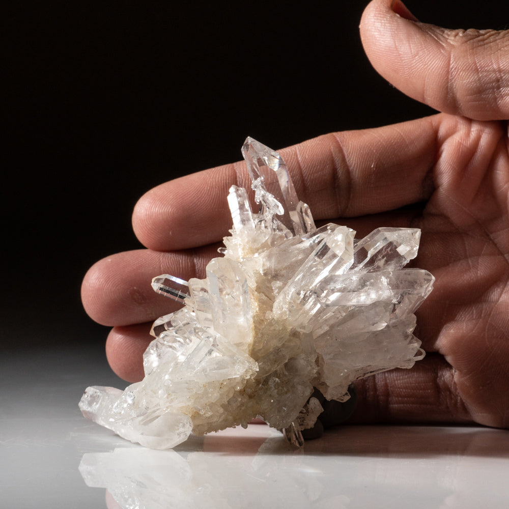 Gem Quartz Crystal Cluster from Penas Blancas mine, Boyaca Dept., Colombia (106 grams)