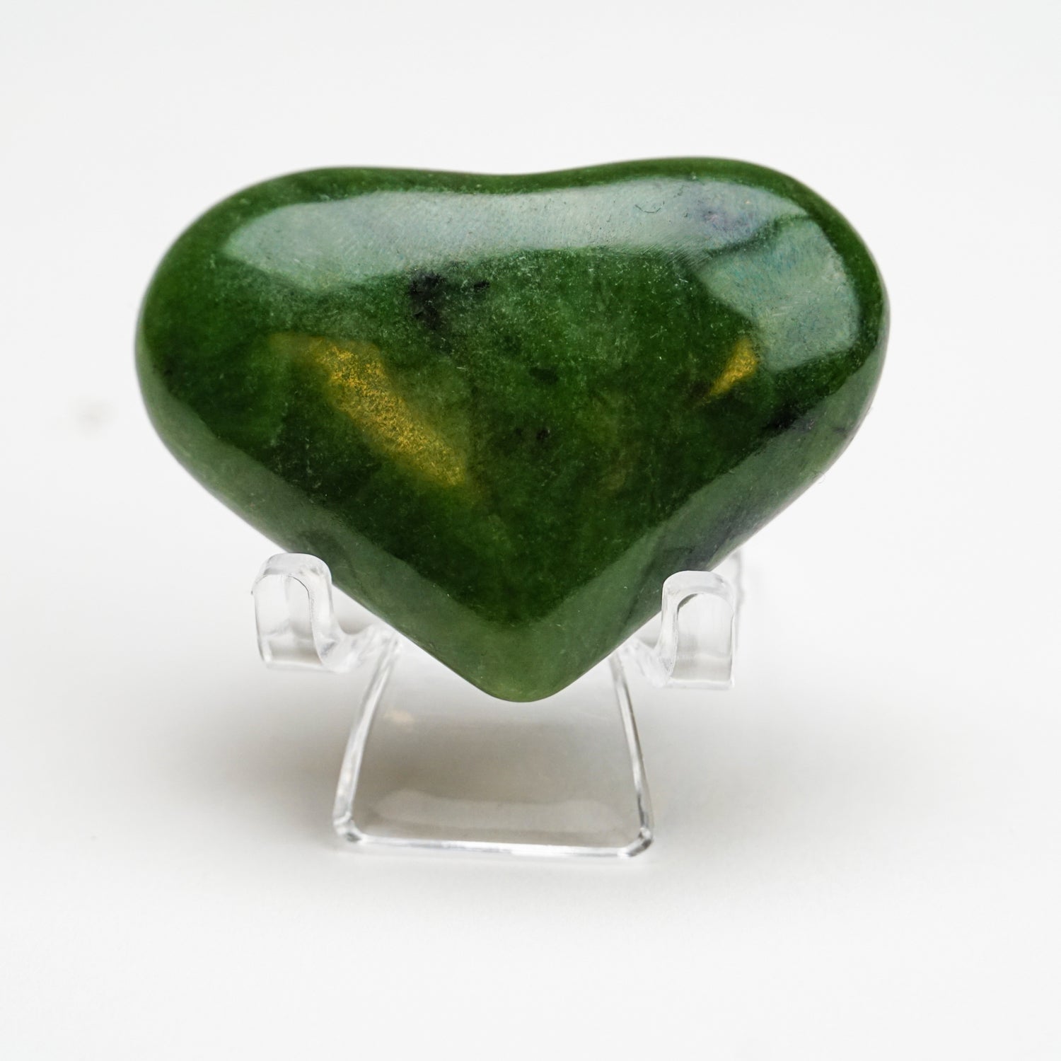 Genuine Polished Nephrite Jade Heart from Pakistan (41.4 grams)