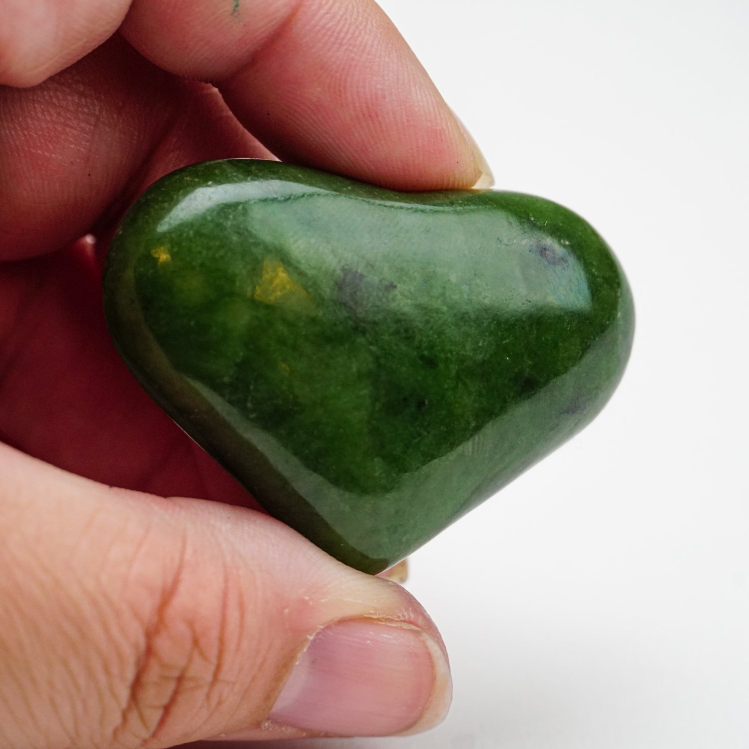 Genuine Polished Nephrite Jade Heart from Pakistan (41.4 grams)