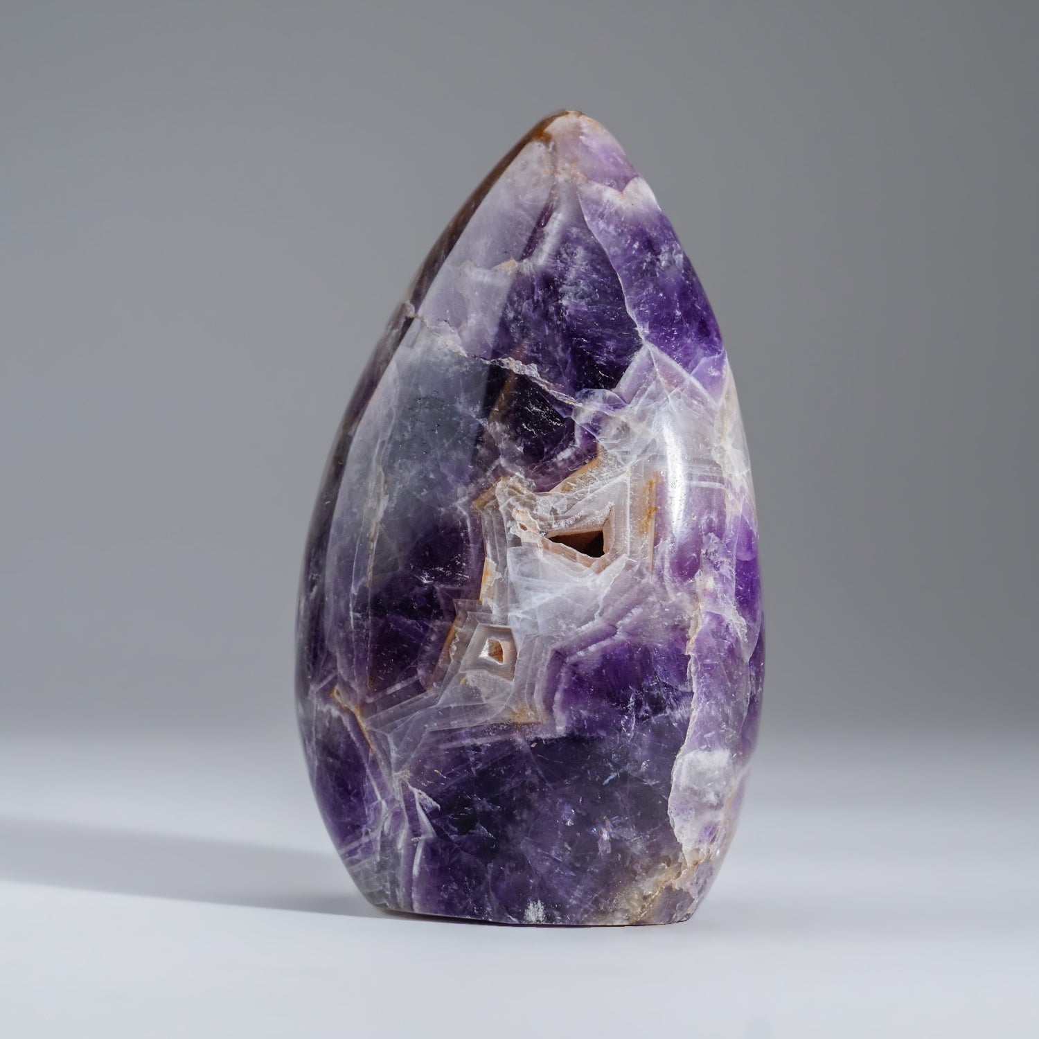 Polished Chevron Amethyst Freefrom from Brazil (2.1 lbs)